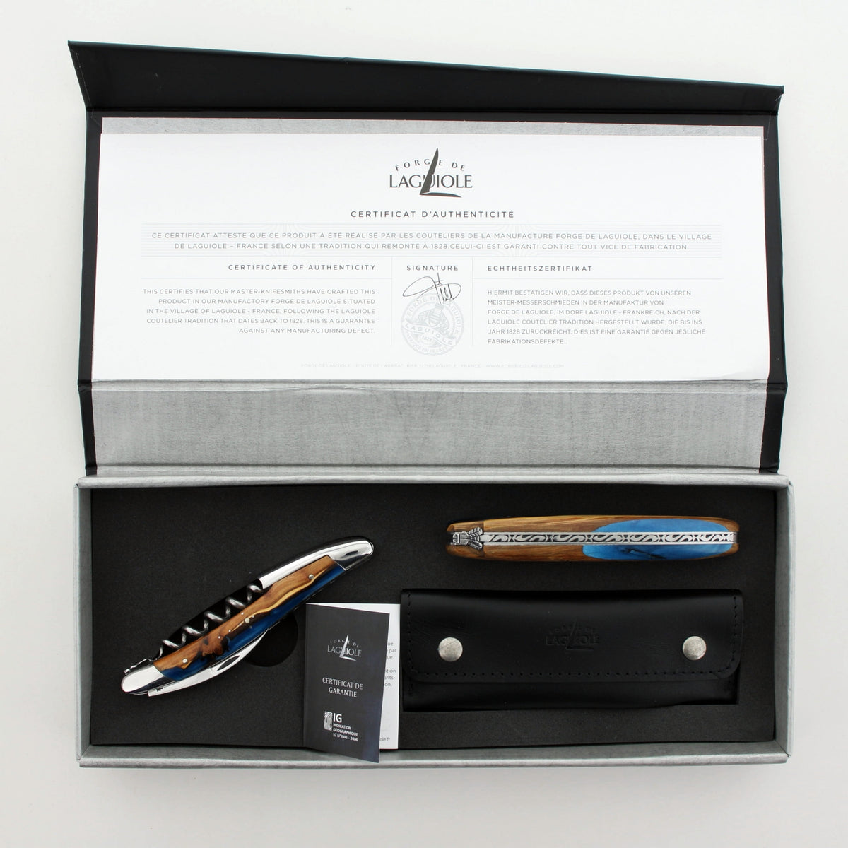 Forge de Laguiole Epicurean Duo - Blue Alchemy