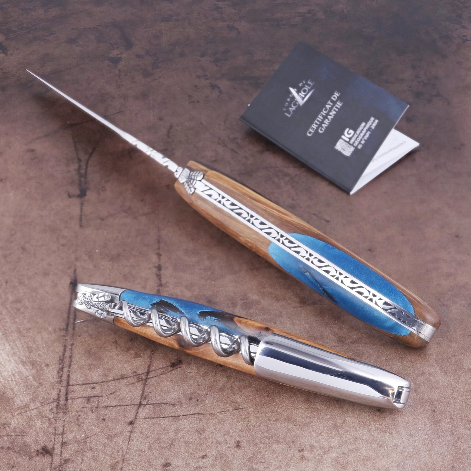 Forge de Laguiole Epicurean Duo - Blue Alchemy