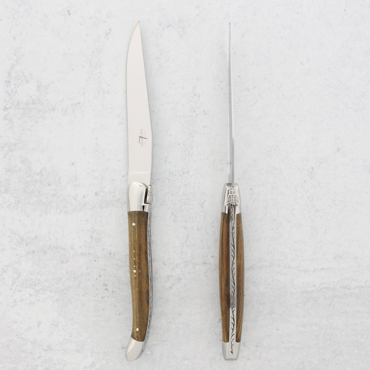 Forge de Laguiole Pistachio Steak Knives - Shiny