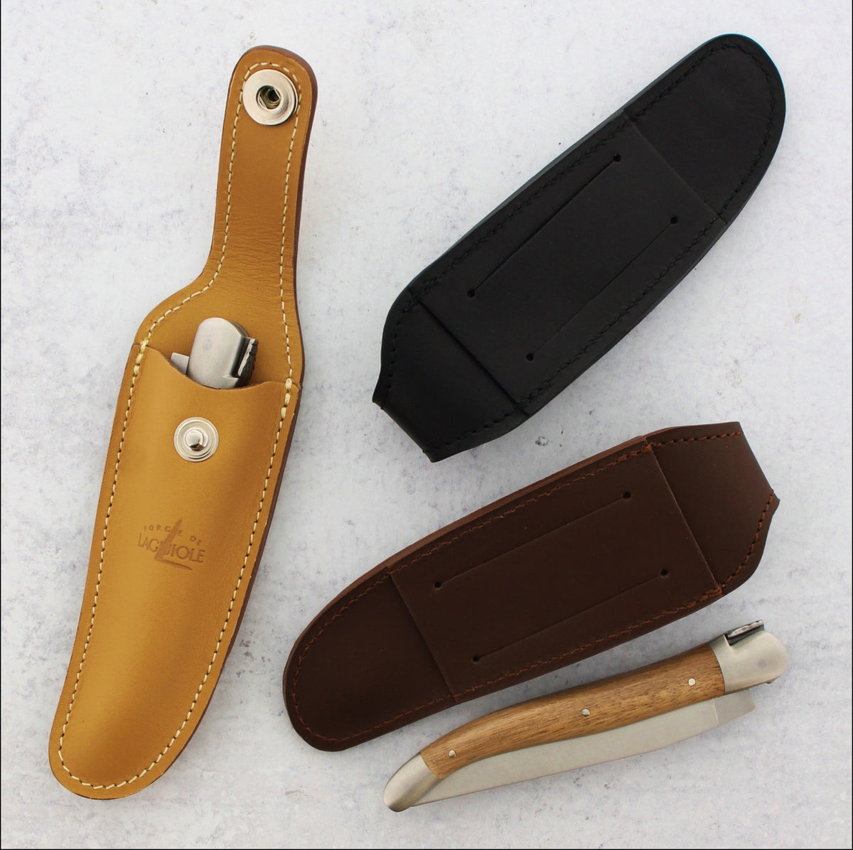 Forge de Laguiole Pocket Knife Sheaths - Aubrac Series
