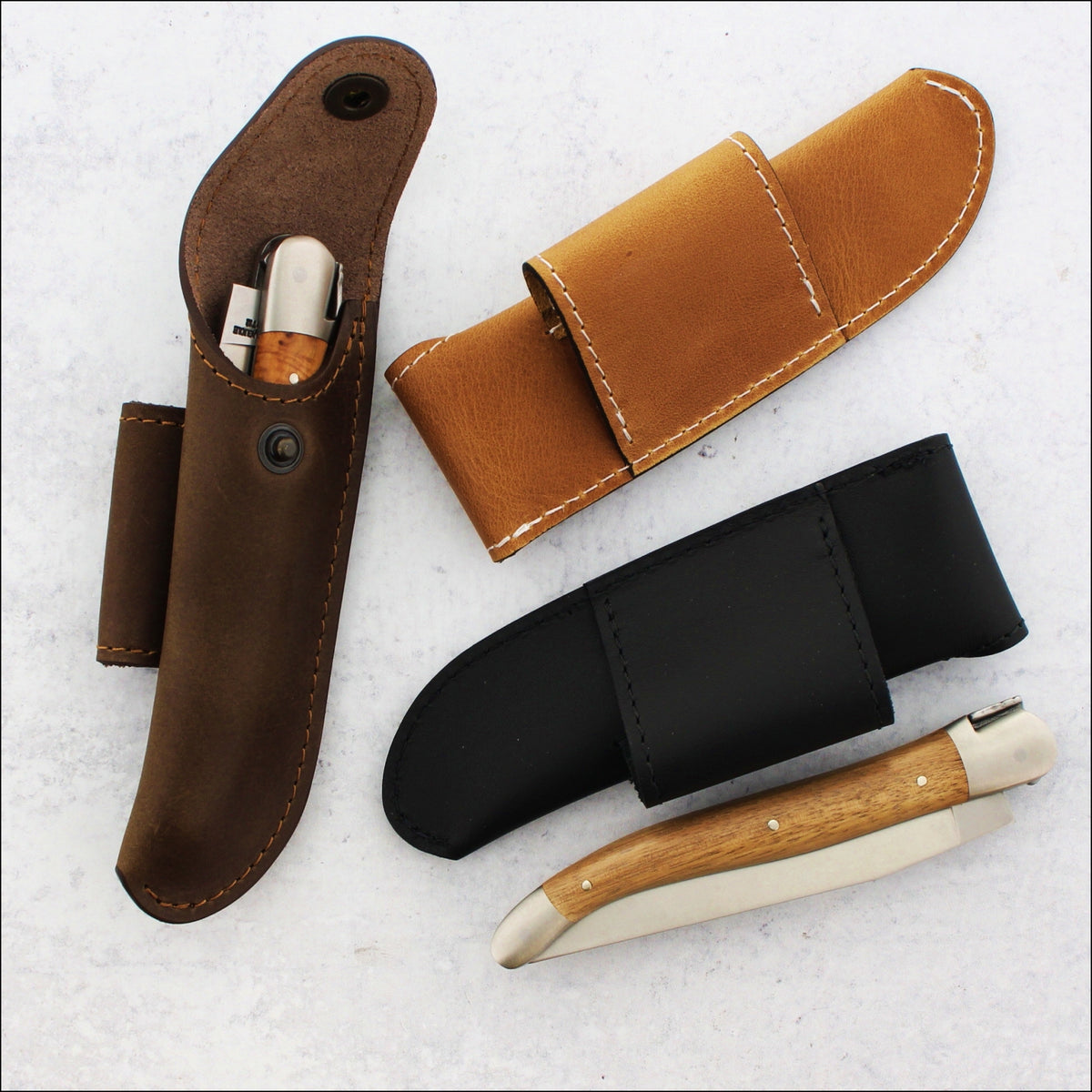 Forge de Laguiole Pocket Knife Sheaths - Buron Series