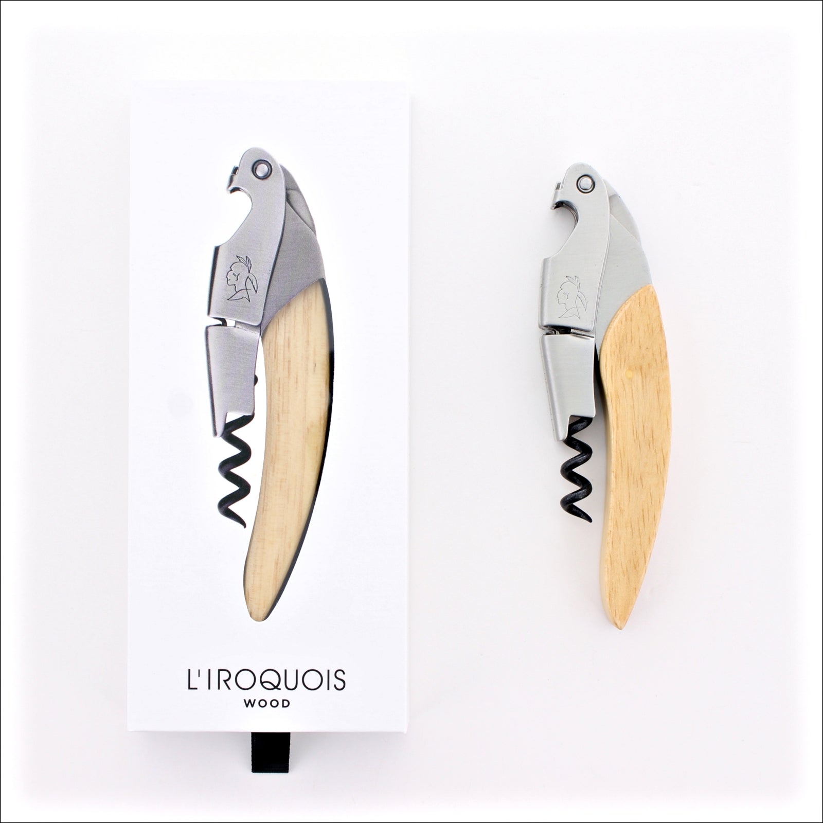 L'Iroquois Two-step Waiter's Corkscrew Beechwood