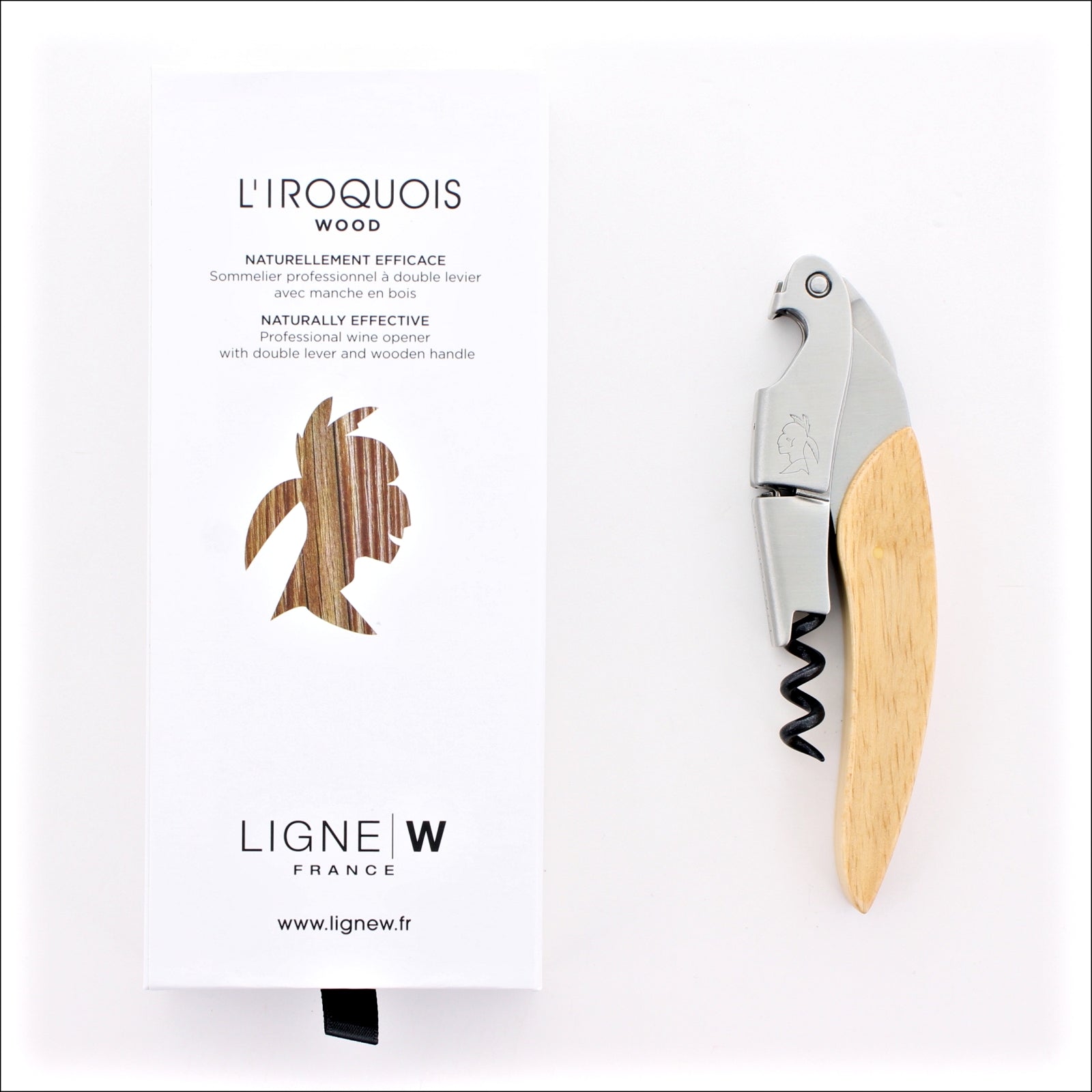 L'Iroquois Two-step Waiter's Corkscrew Beechwood
