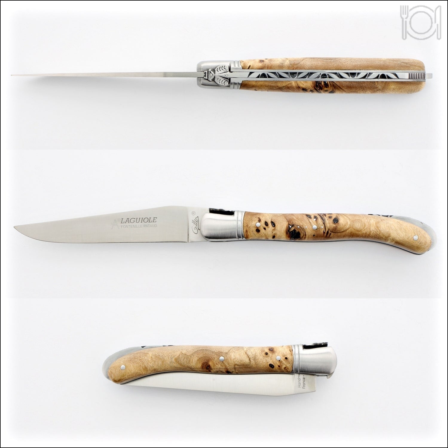 Laguiole 12 cm Nature Classic Poplar Burl