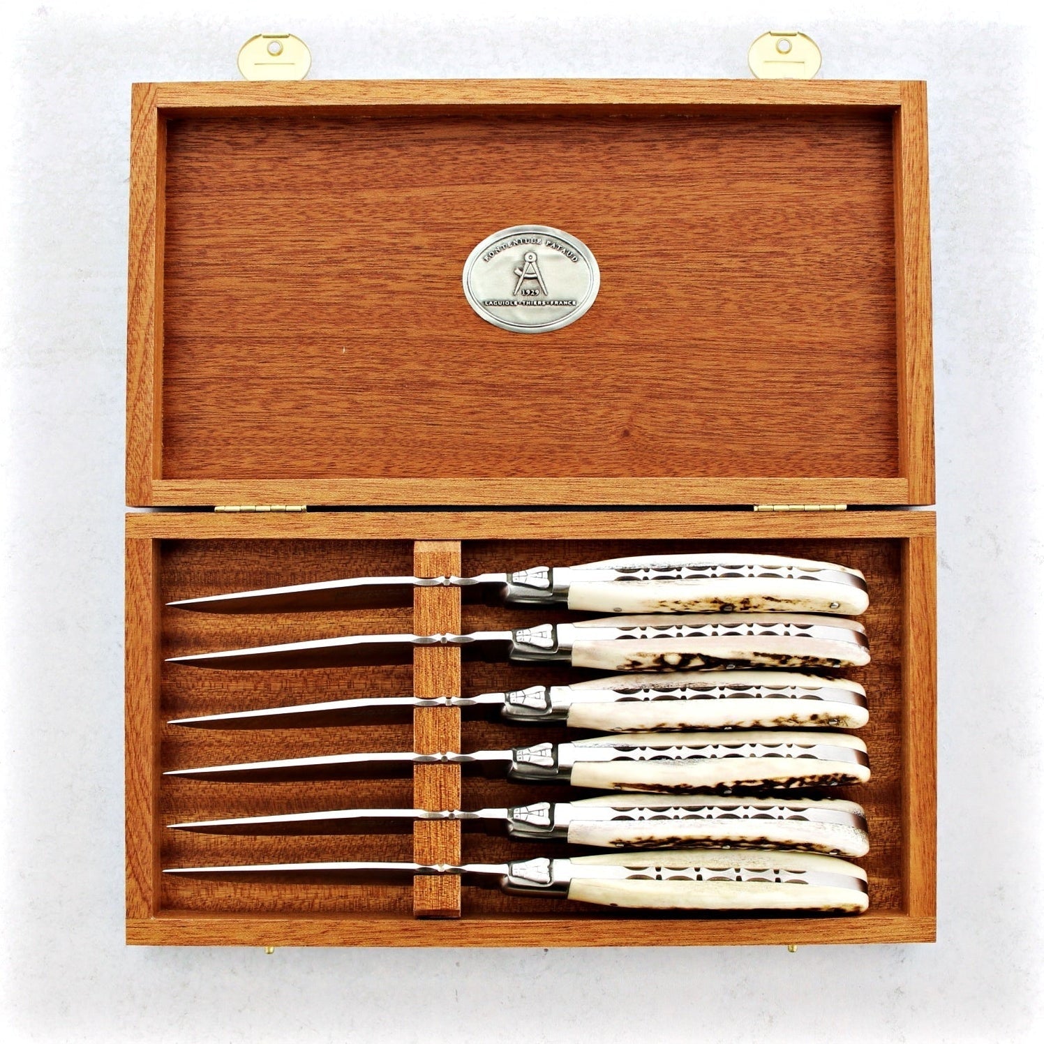 Laguiole Forged Steak Knives Deer Stag