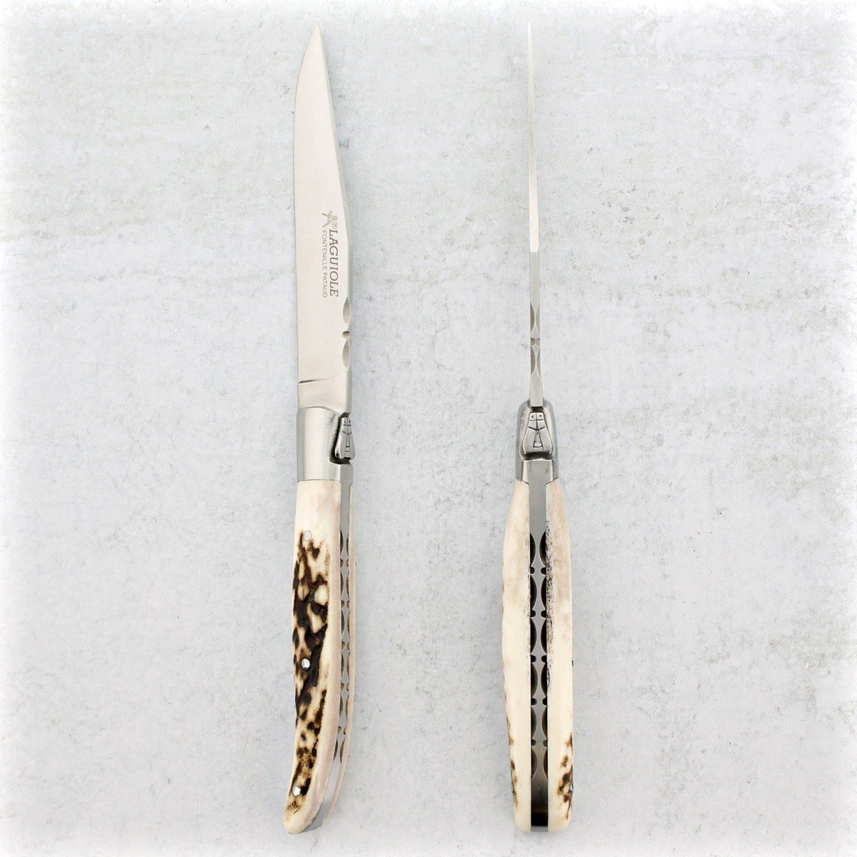 Laguiole Forged Steak Knives Deer Stag