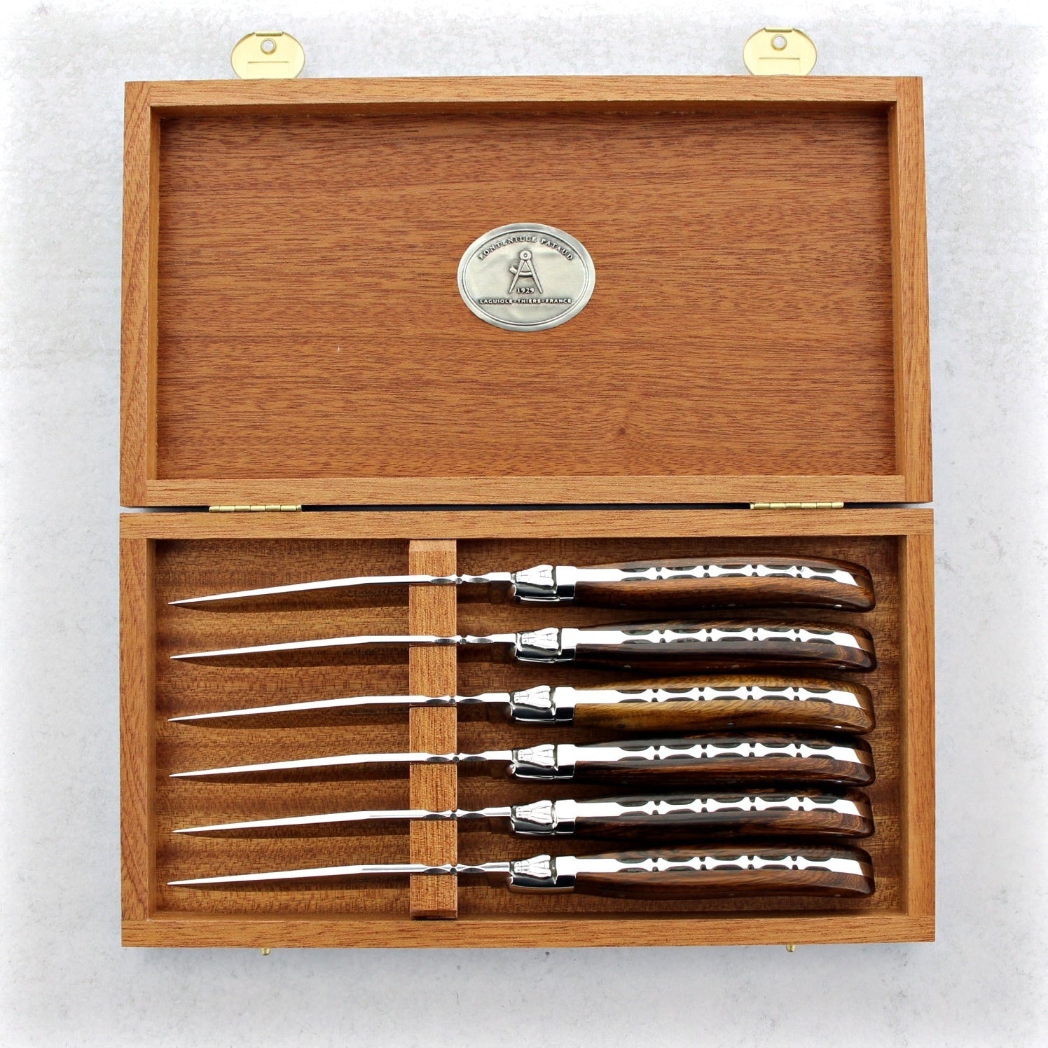 Laguiole Forged Steak Knives Desert Ironwood