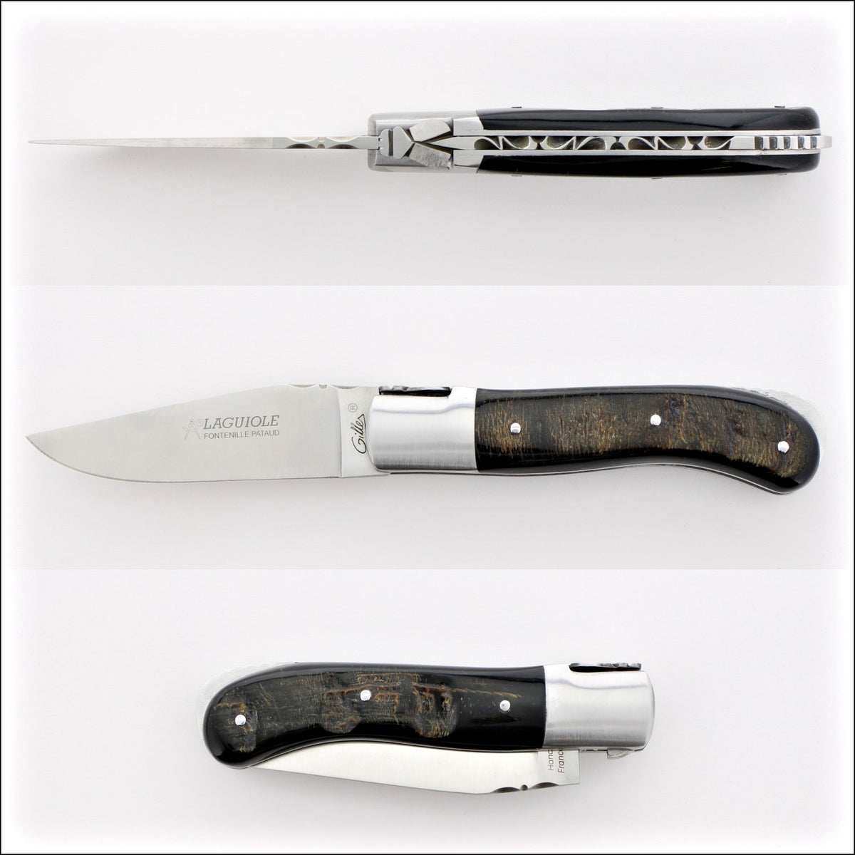 Laguiole Gentleman&#39;s Knife - Buffalo Bark