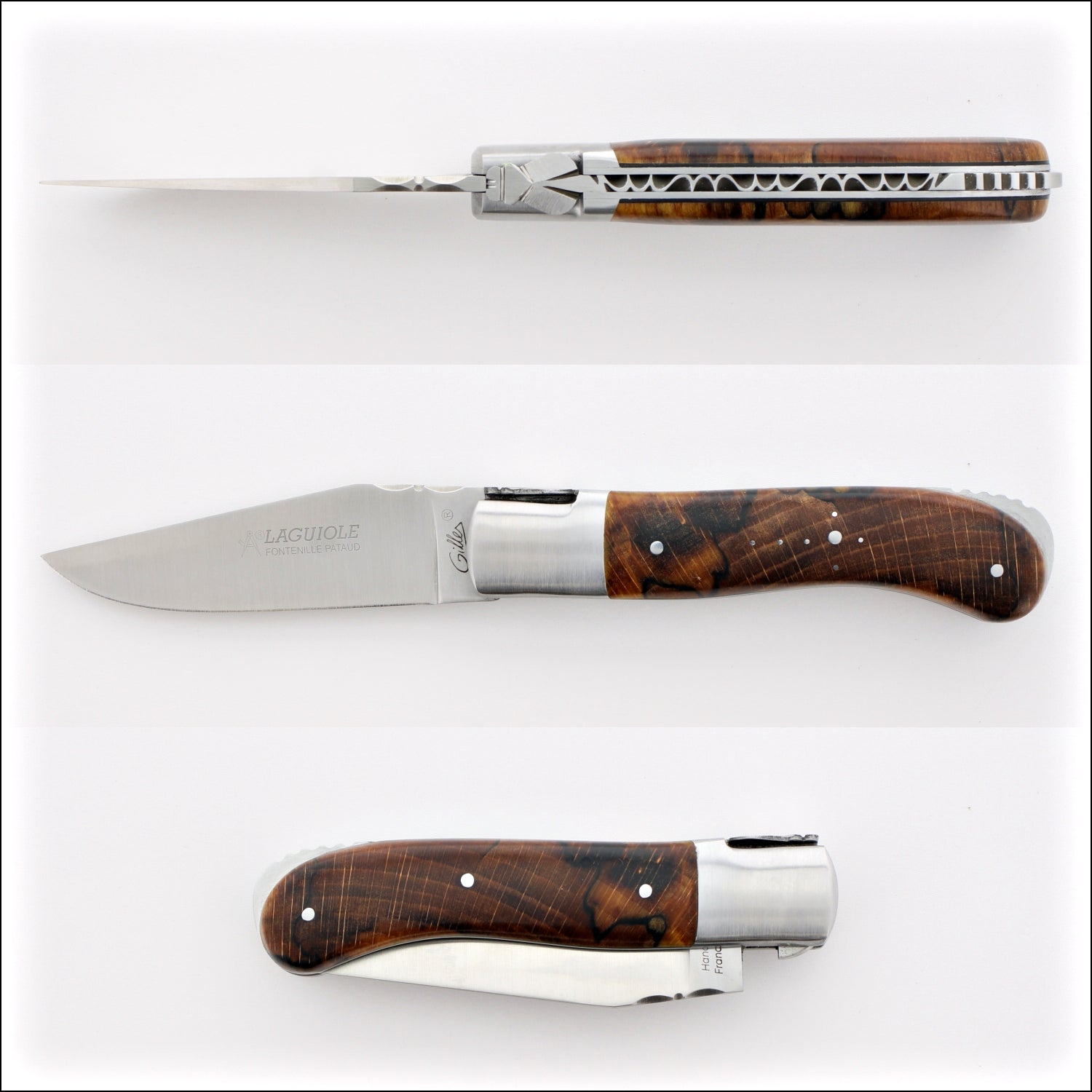 Laguiole Gentleman's Knife - Burled Beech End Grain