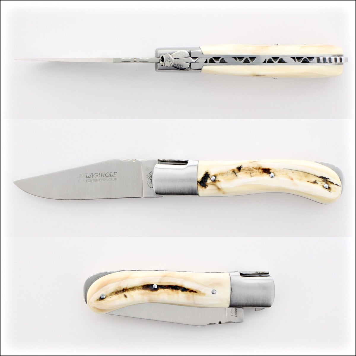 Laguiole Gentleman&#39;s Knife - Warthog Tusk