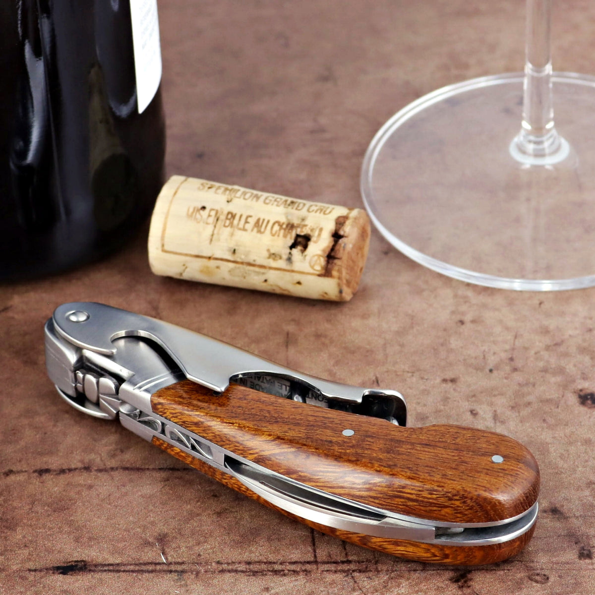 Laguiole Magnum Desert Ironwood Corkscrew - A-Laguiole Imports