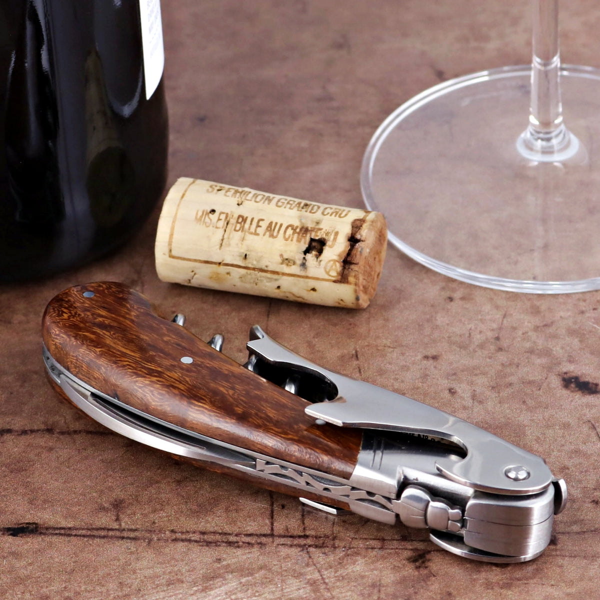 Laguiole Magnum Desert Ironwood Corkscrew - A