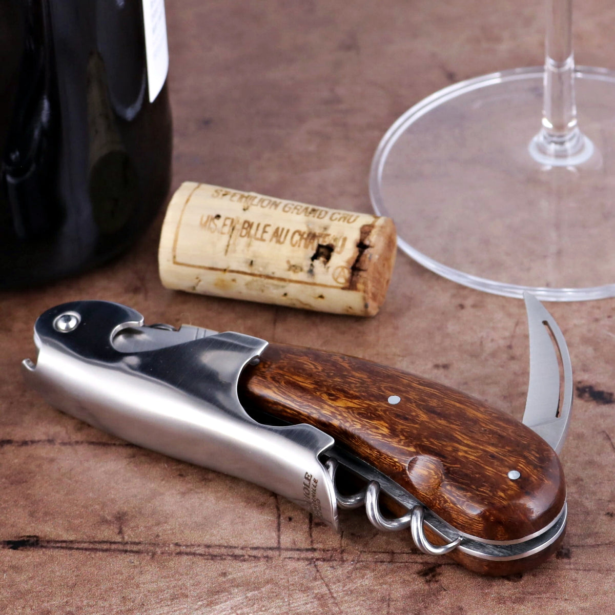 Laguiole Magnum Desert Ironwood Corkscrew - A