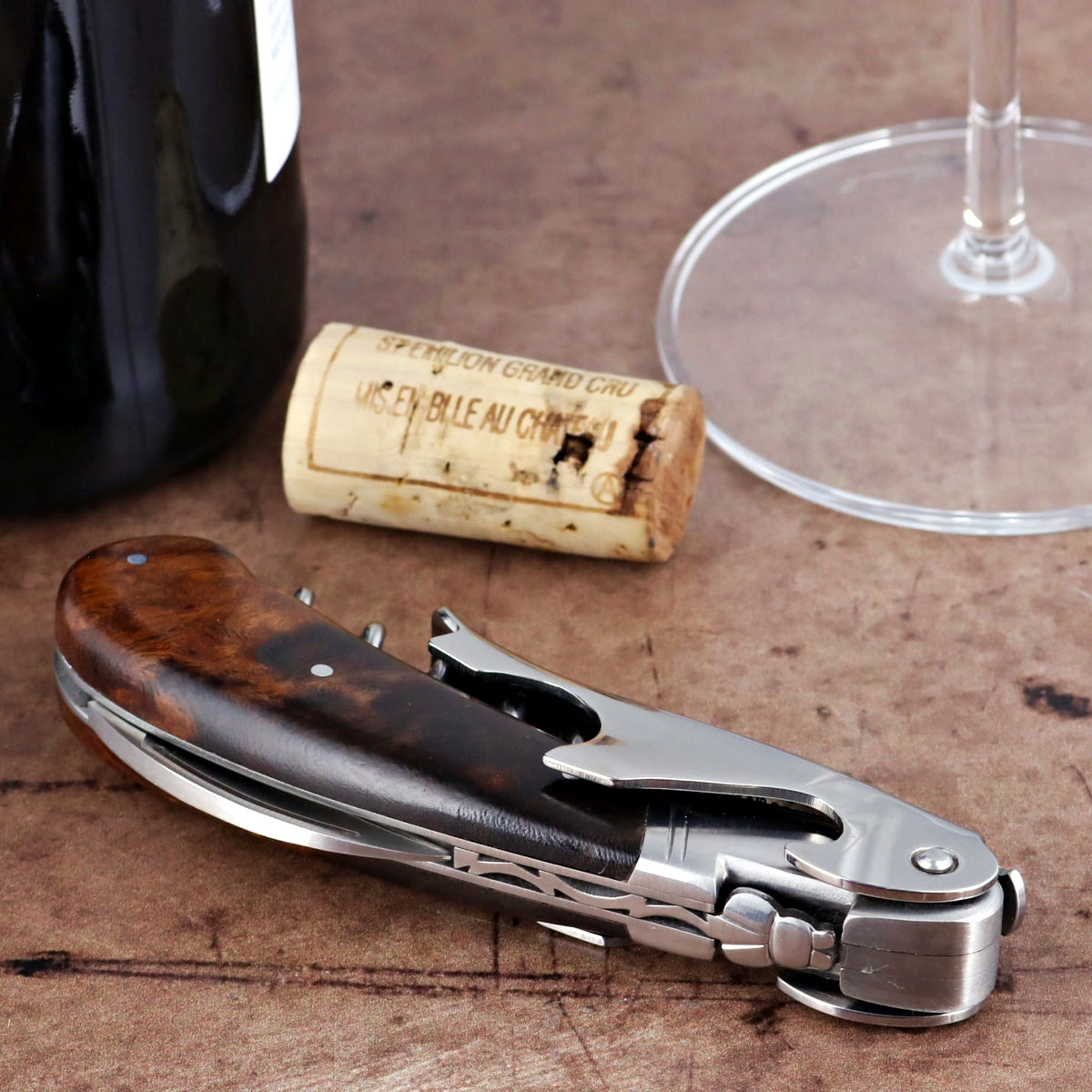 Laguiole Magnum Desert Ironwood Corkscrew - B