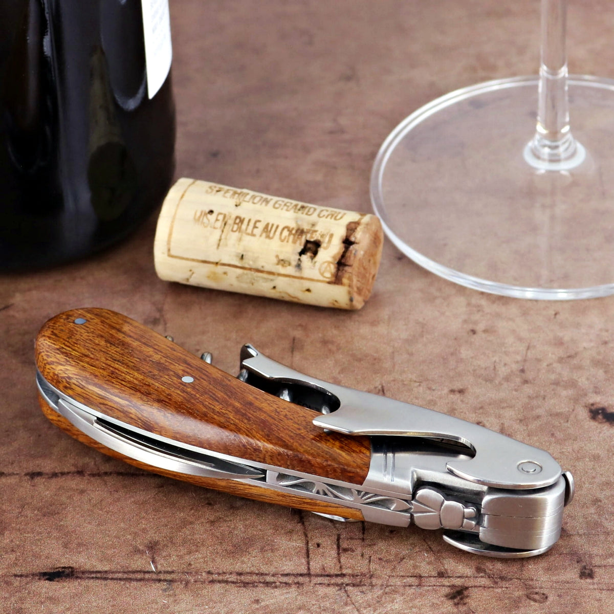 Laguiole Magnum Desert Ironwood Corkscrew - C