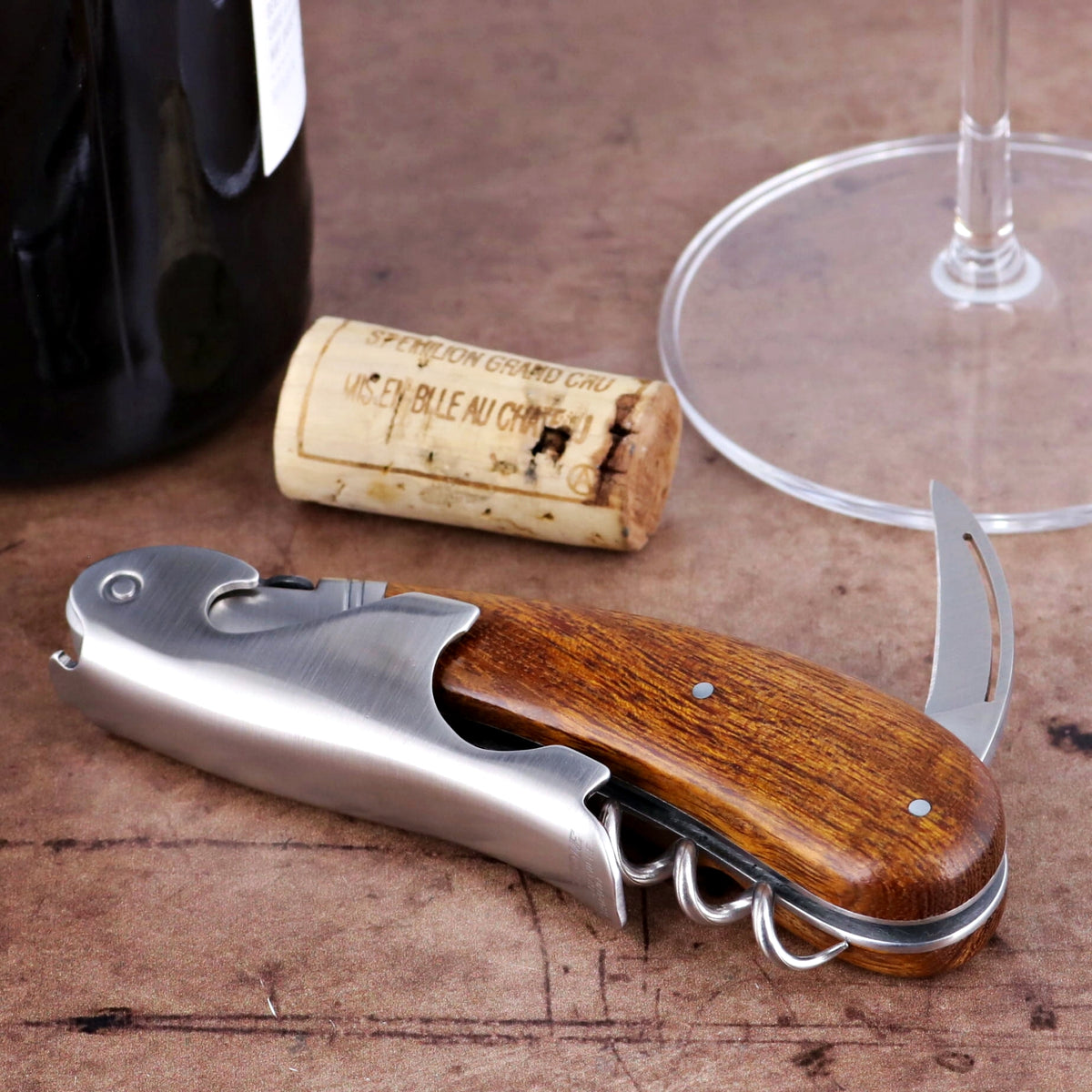 Laguiole Magnum Desert Ironwood Corkscrew - C
