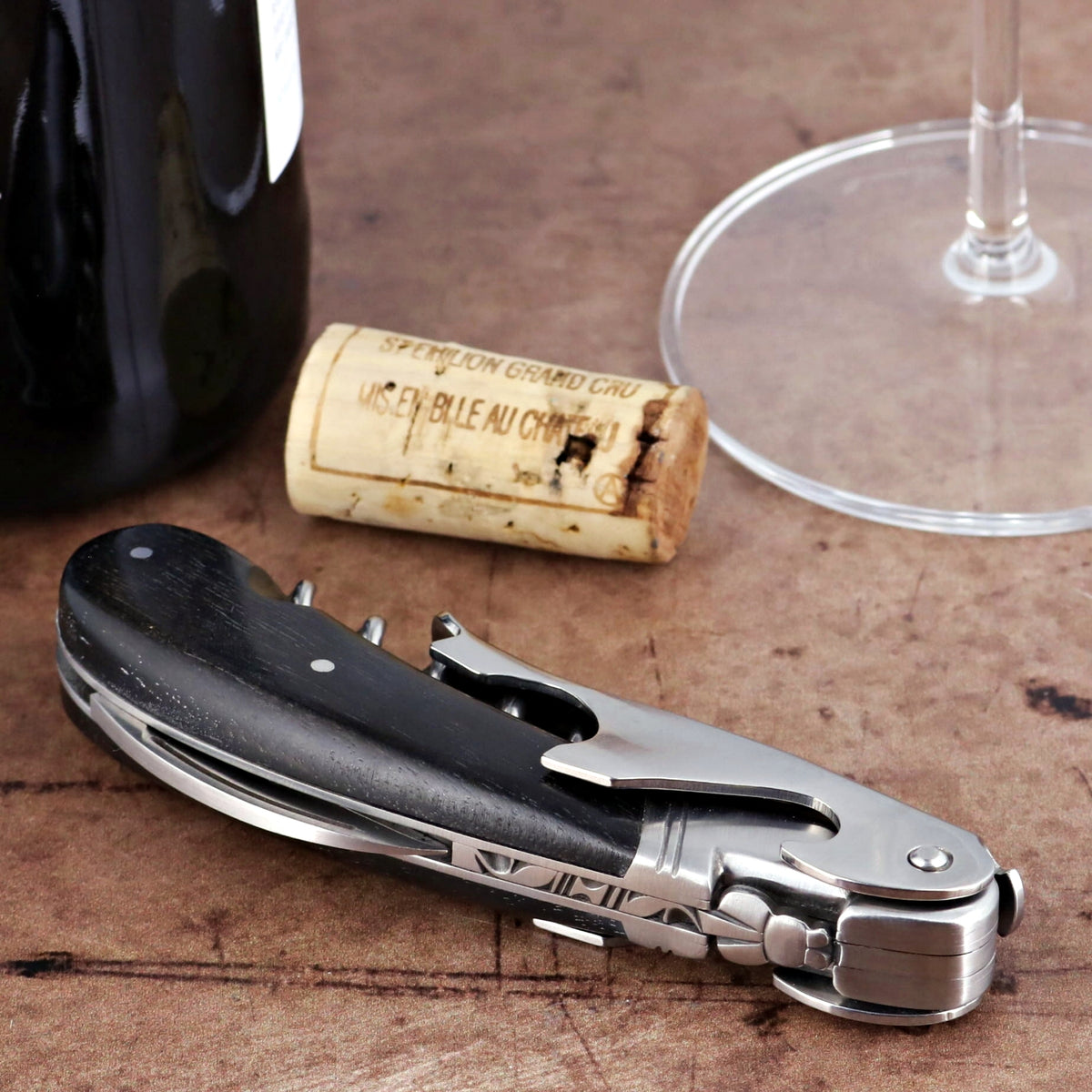 Laguiole Magnum Ebony Corkscrew - A