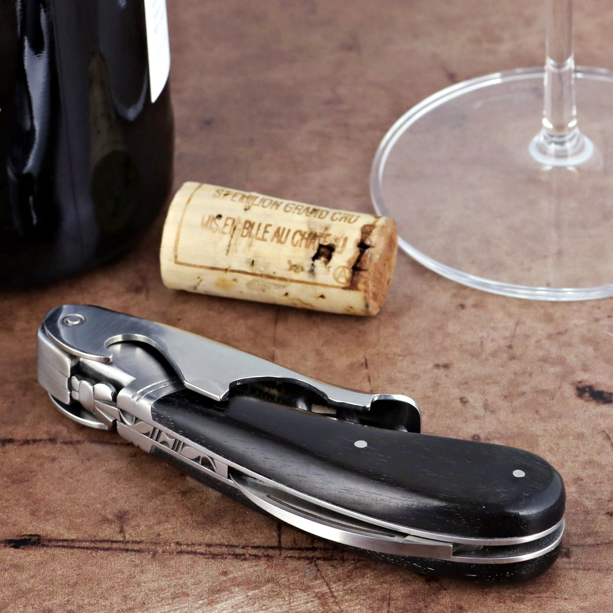 Laguiole Magnum Ebony Corkscrew - A