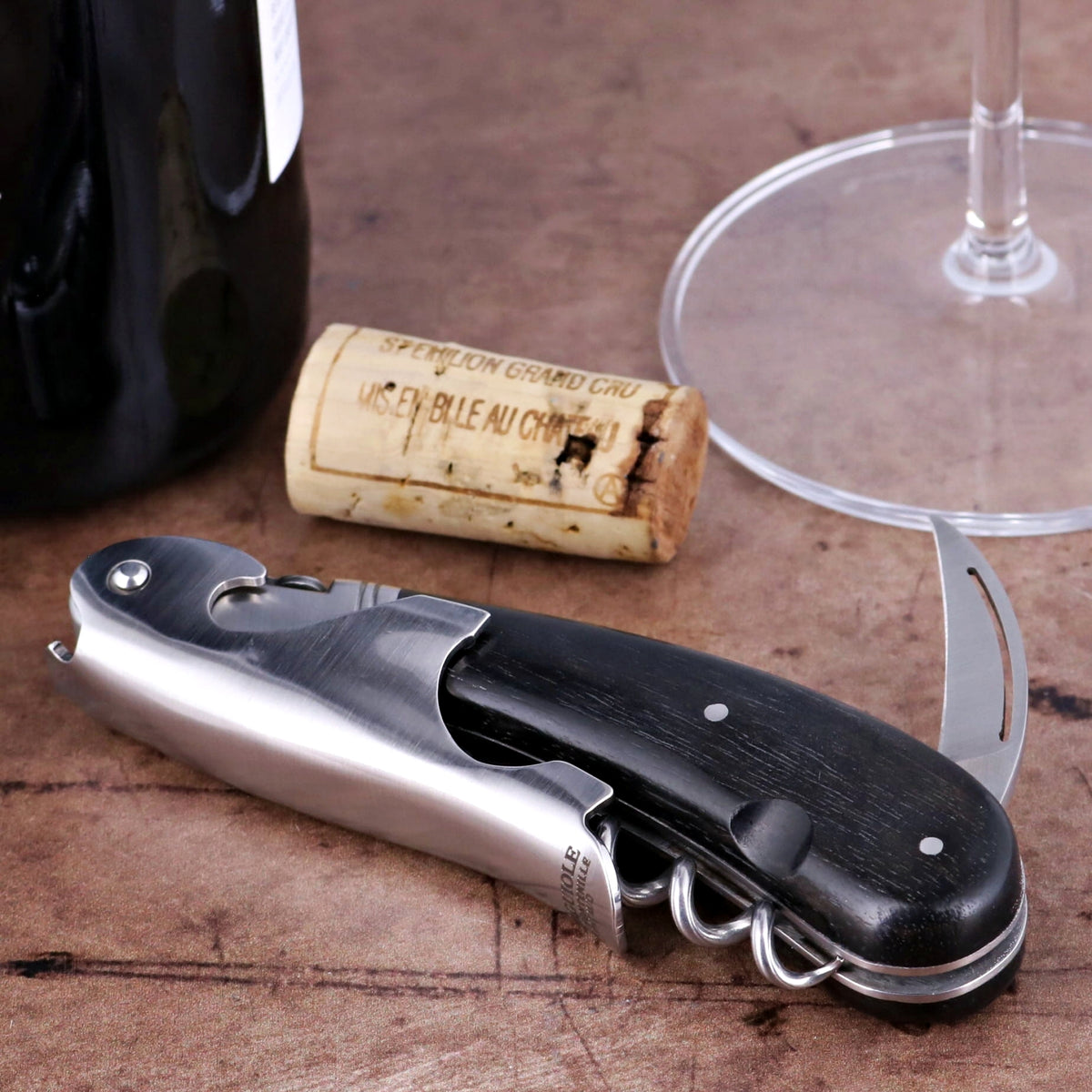 Laguiole Magnum Ebony Corkscrew - A