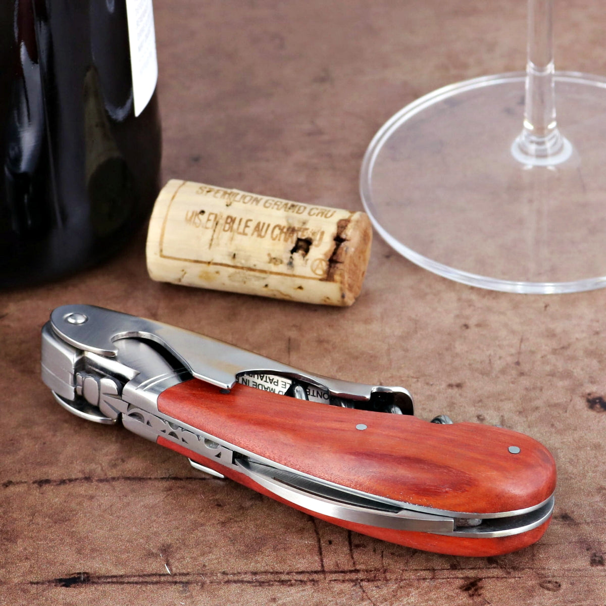 Laguiole Magnum Rosewood Corkscrew - I