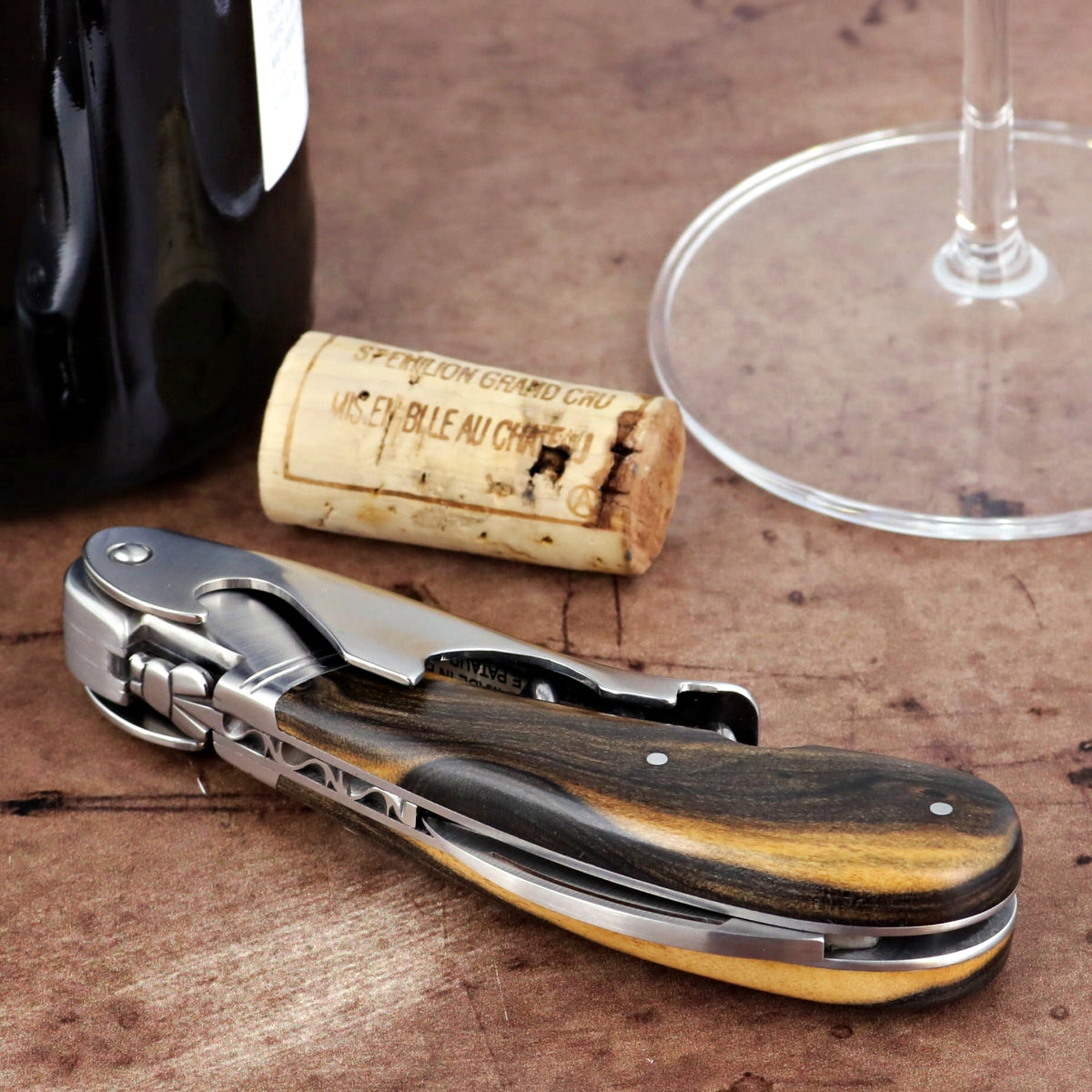 Laguiole Magnum Royal Ebony Corkscrew - F