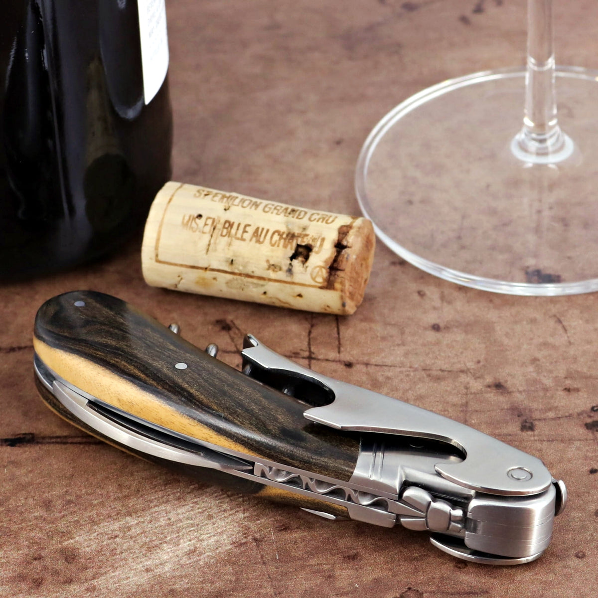 Laguiole Magnum Royal Ebony Corkscrew - F