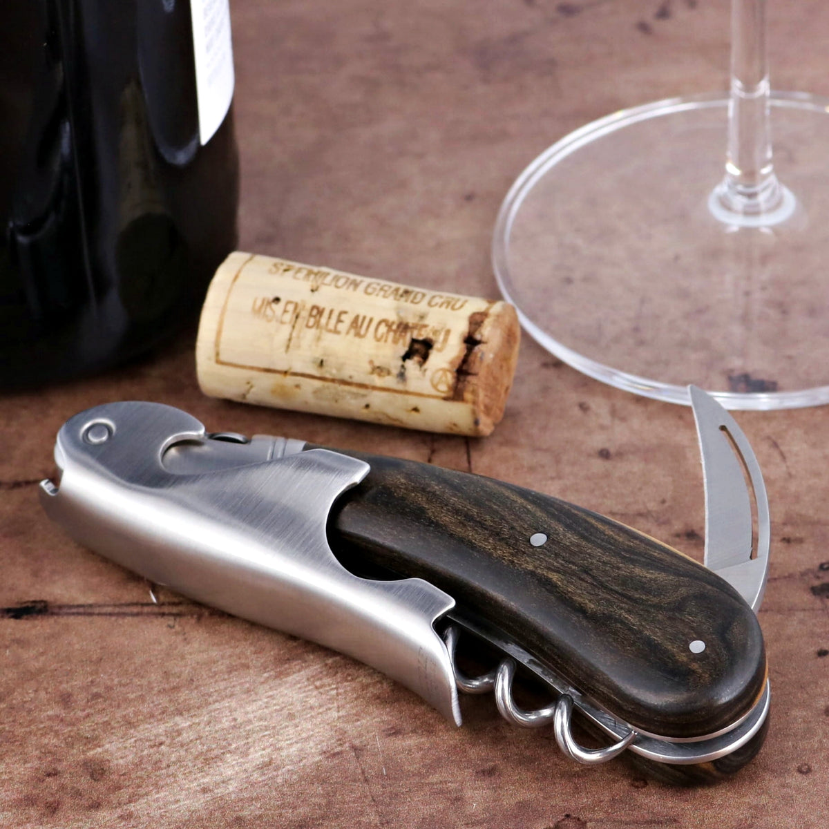 Laguiole Magnum Royal Ebony Corkscrew - F
