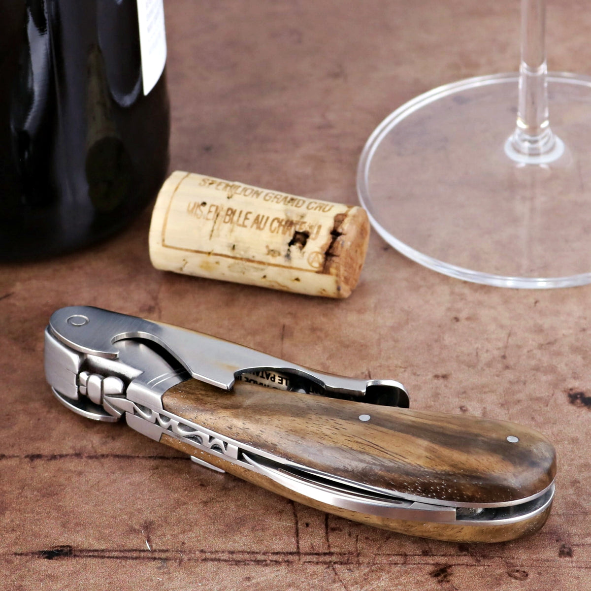 Laguiole Magnum Walnut Corkscrew - C