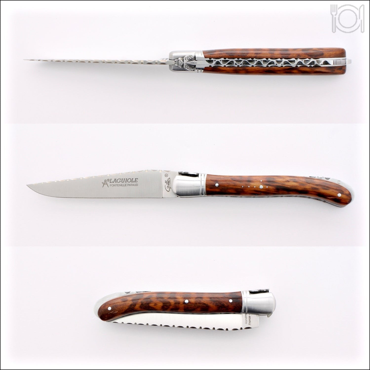 Laguiole Nature Guilloche Amourette Handle