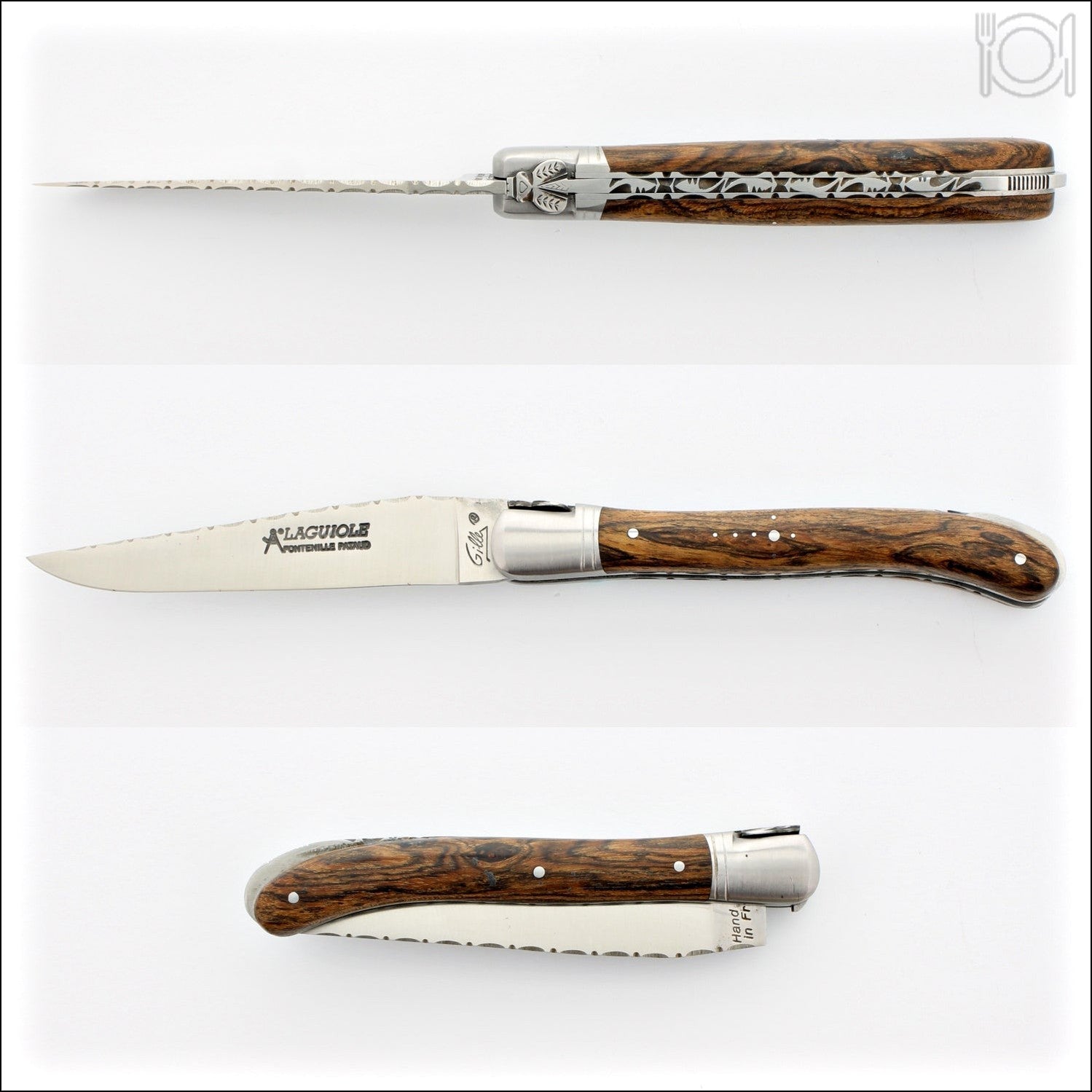 Laguiole Nature Guilloche Bocote Handle