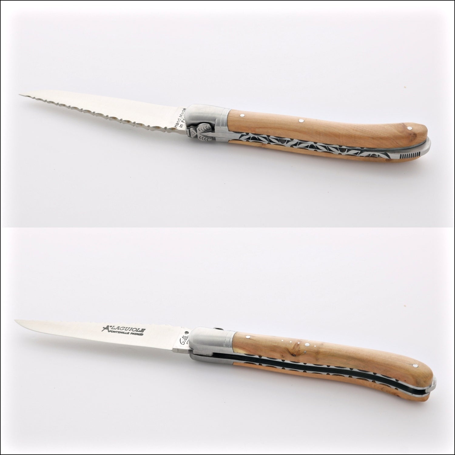 Laguiole Nature Guilloche Juniper Handle