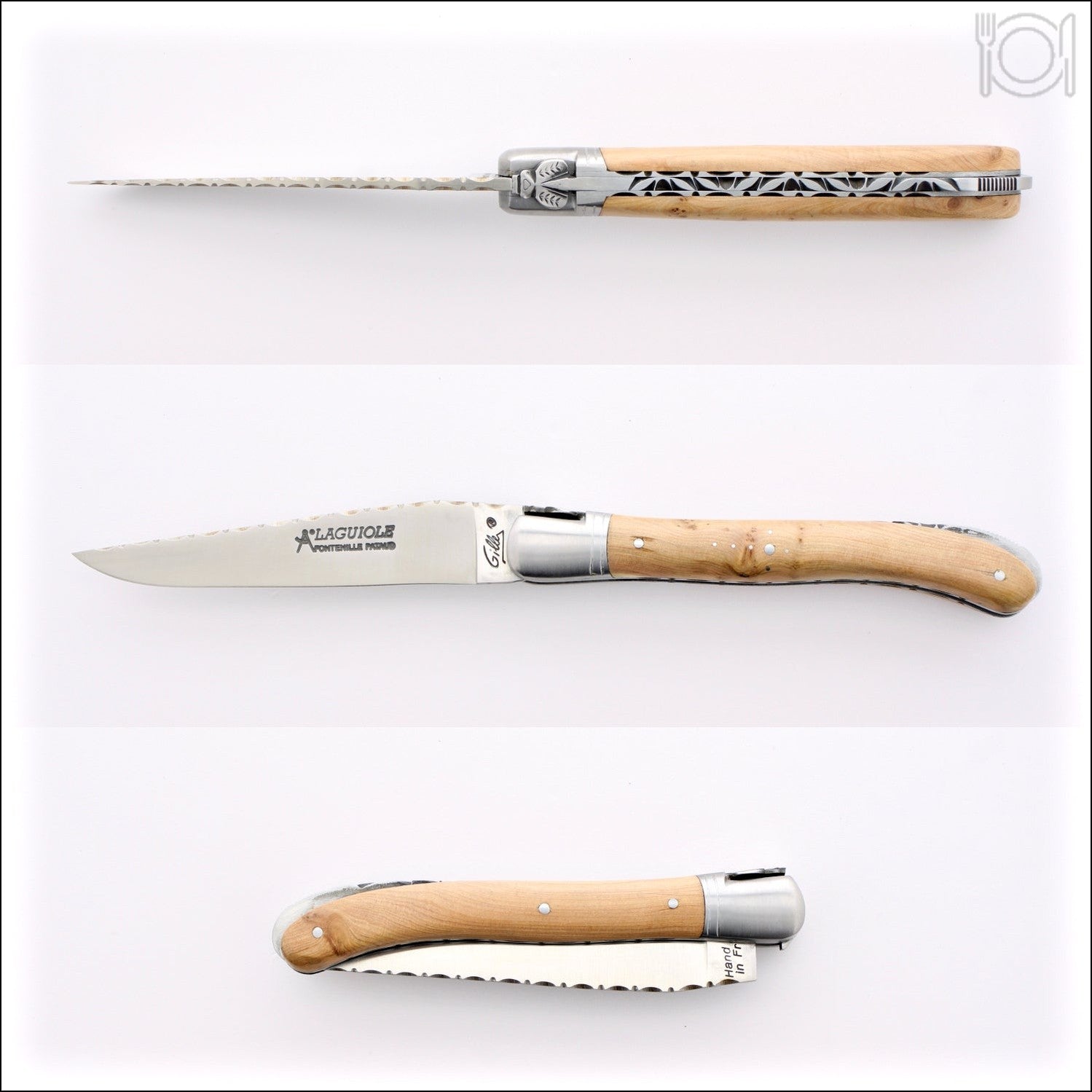 Laguiole Nature Guilloche Juniper Handle
