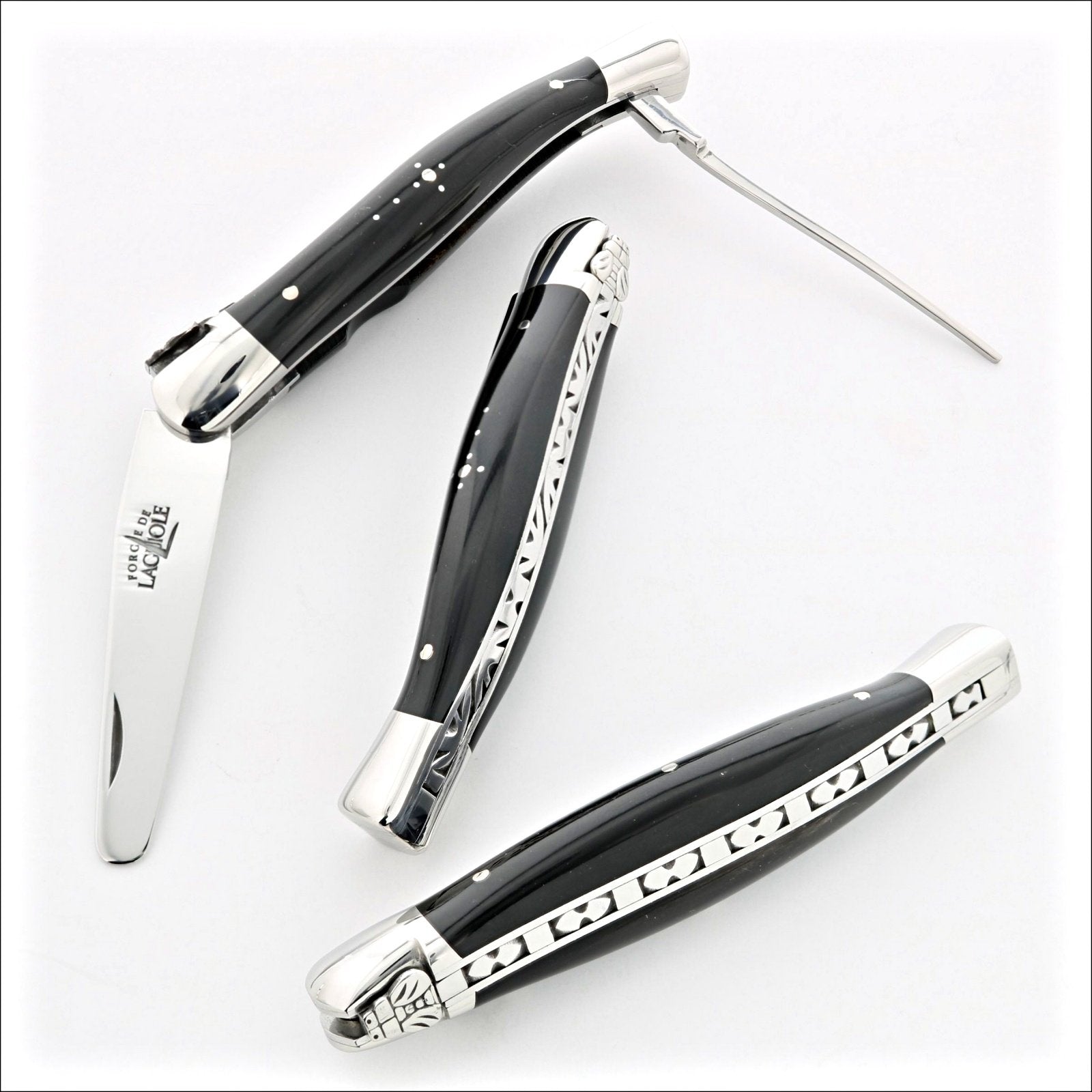 Laguiole Tobacco Pipe Tool - Dark Horn Tip-