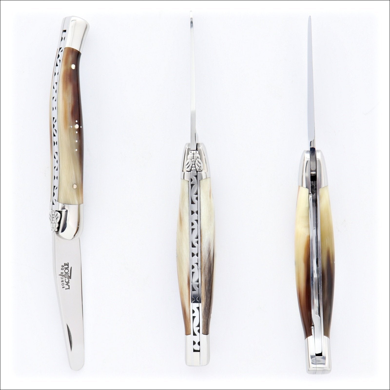 Laguiole Tobacco Pipe Tool - Flamed Horn Tip-