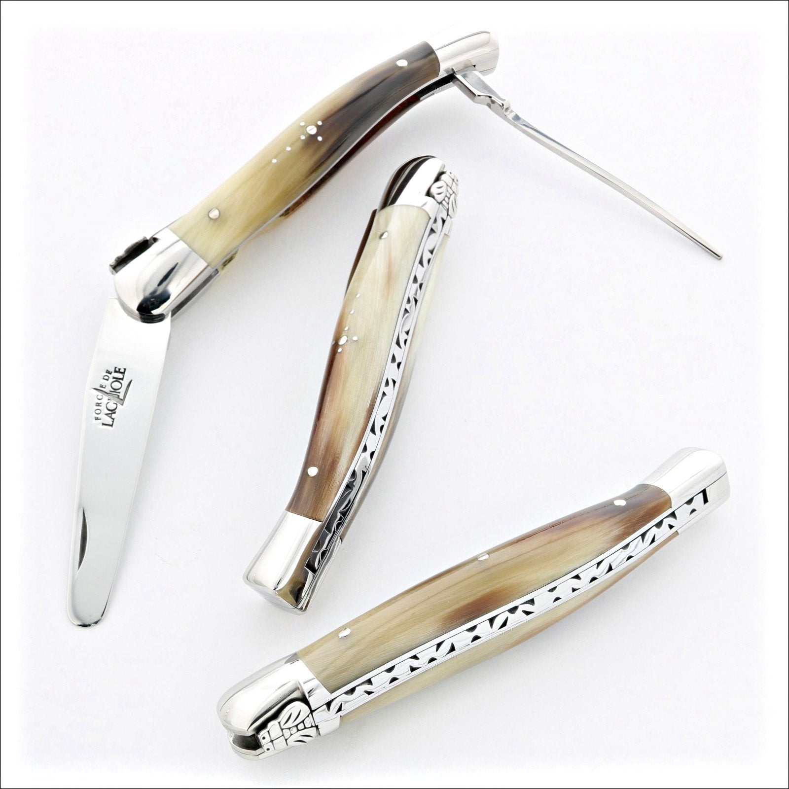 Laguiole Tobacco Pipe Tool - Flamed Horn Tip-