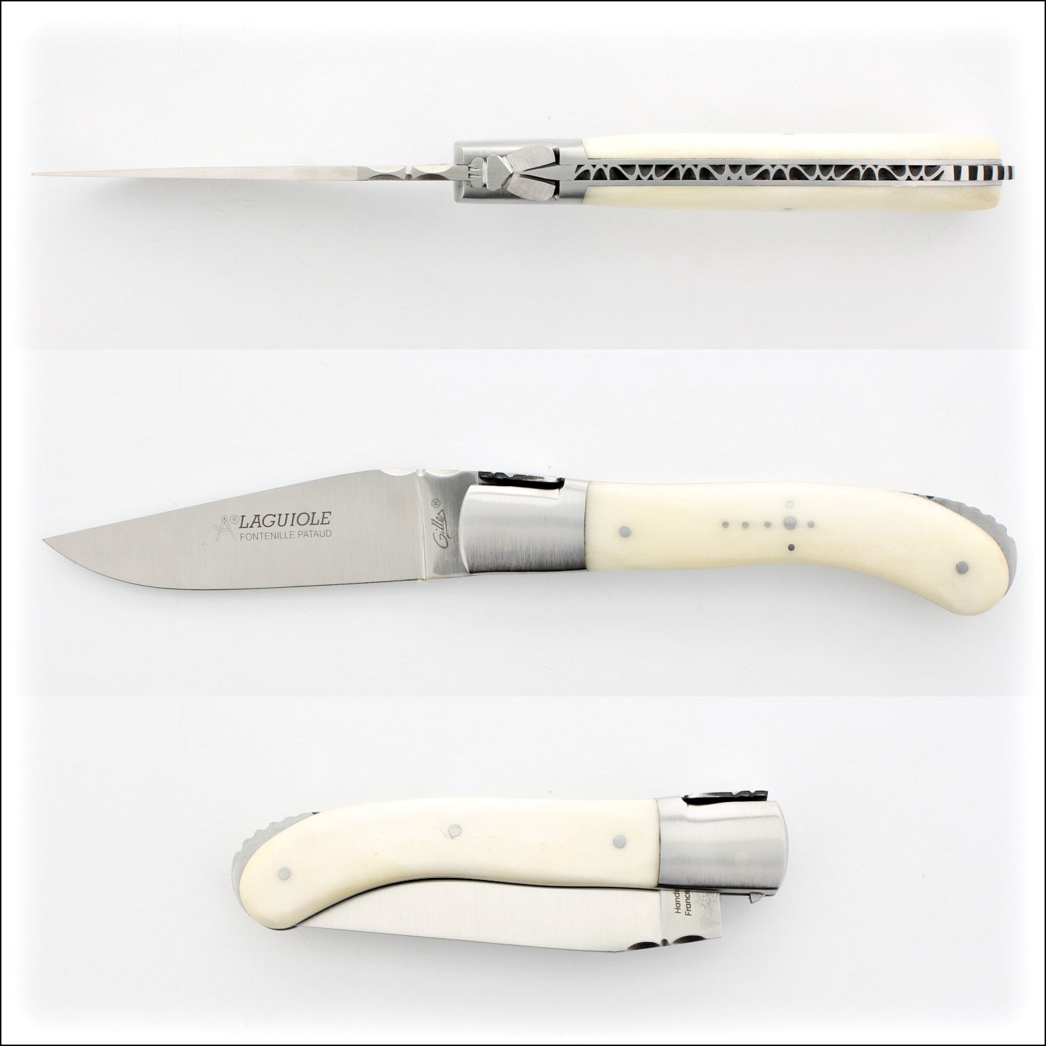 Laguiole Sport Classic Folding Knife Cattle Bone Handle