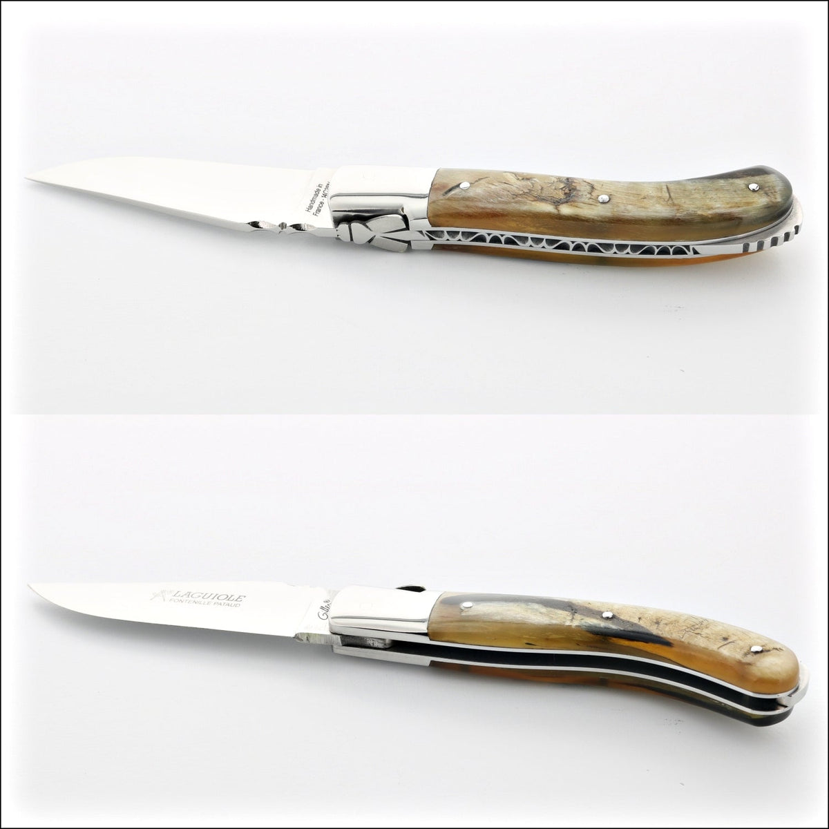 Laguiole Sport Classic Folding Knife Ram Horn