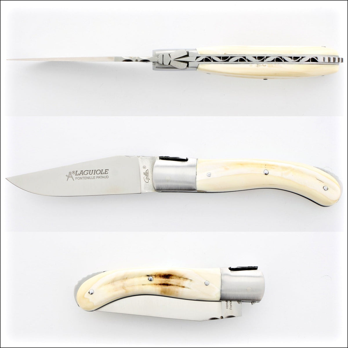 Laguiole Sport Classic Folding Knife Warthog Tusk