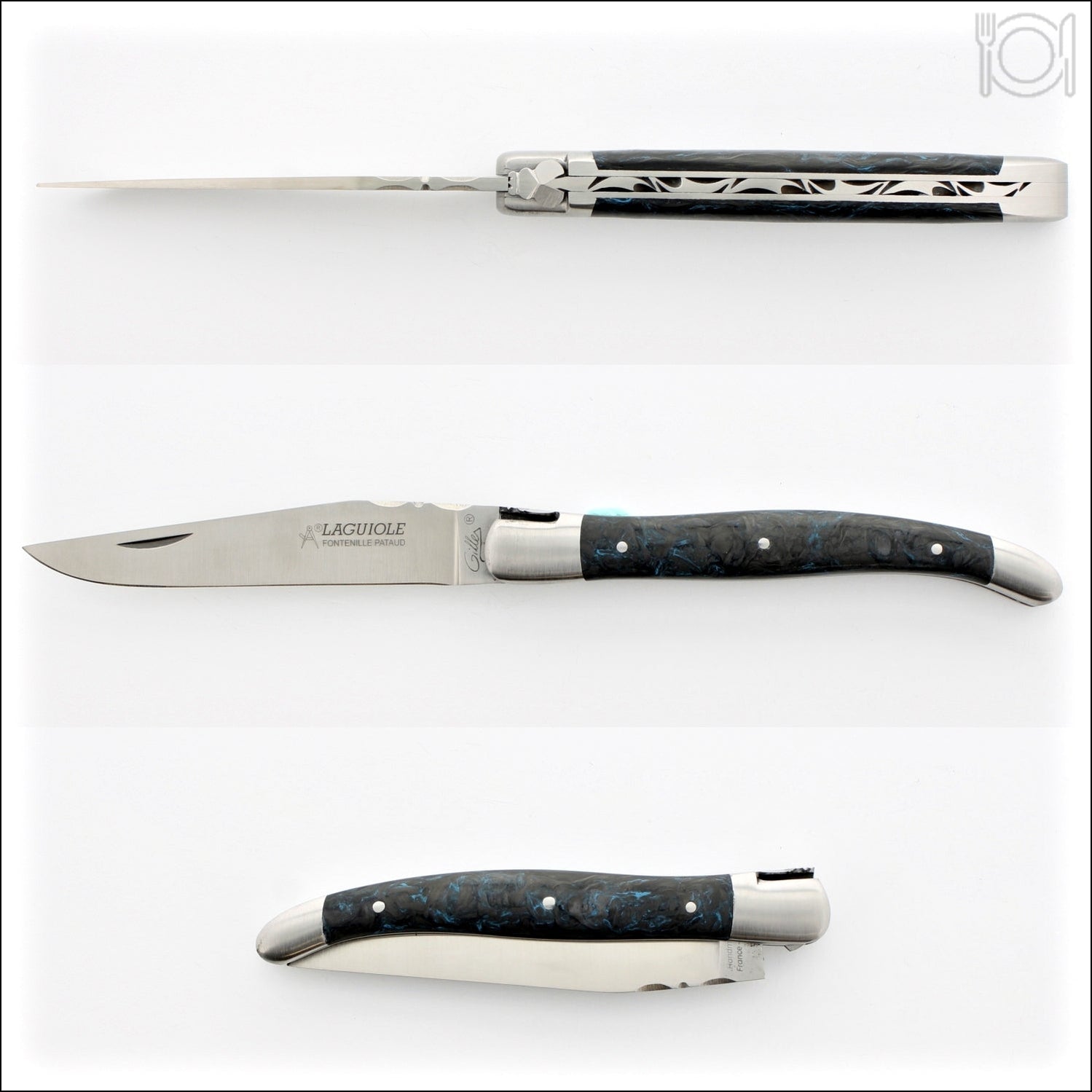 Laguiole Traditional 12 cm Blue Dark Matter