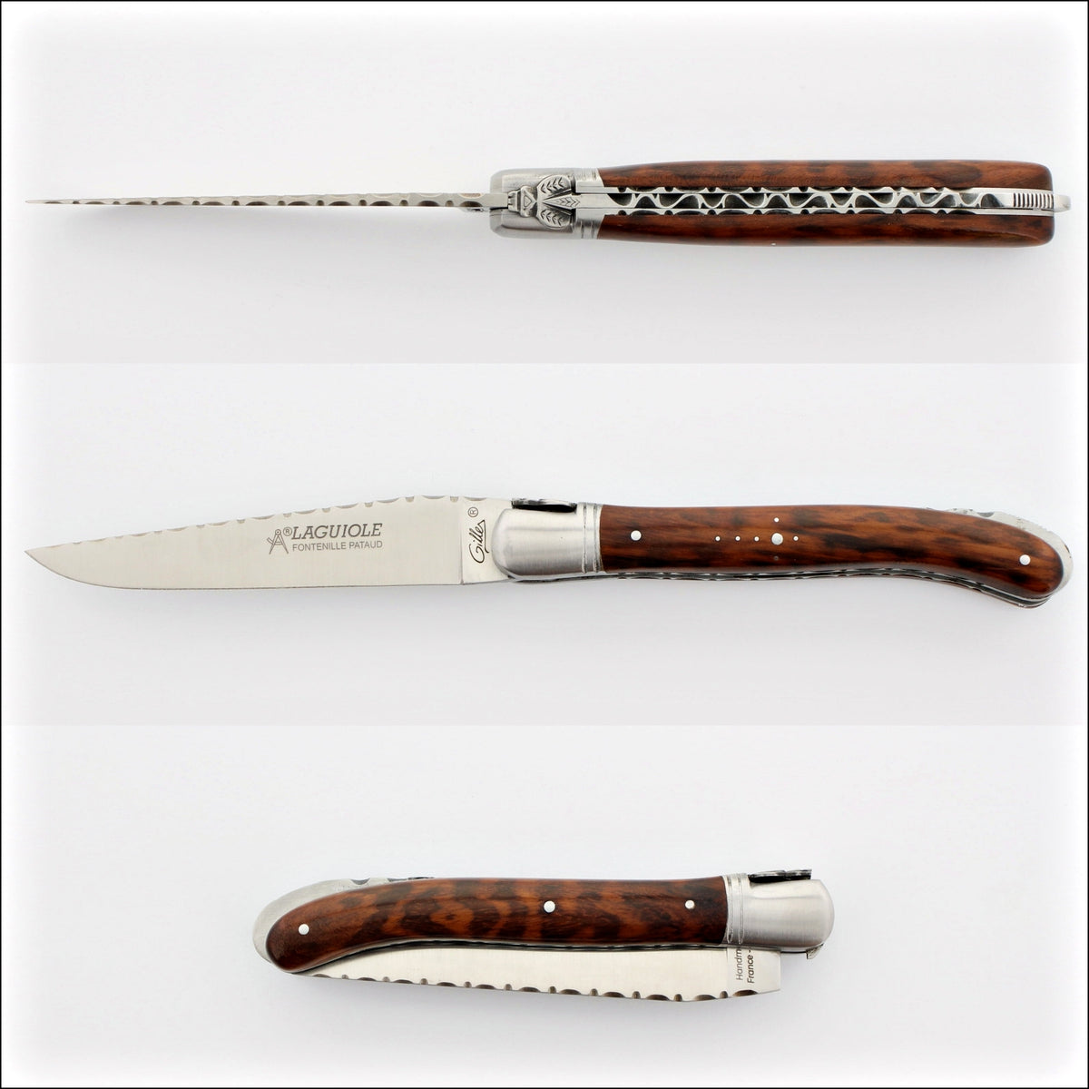 Laguiole Nature Guilloche Amourette Handle