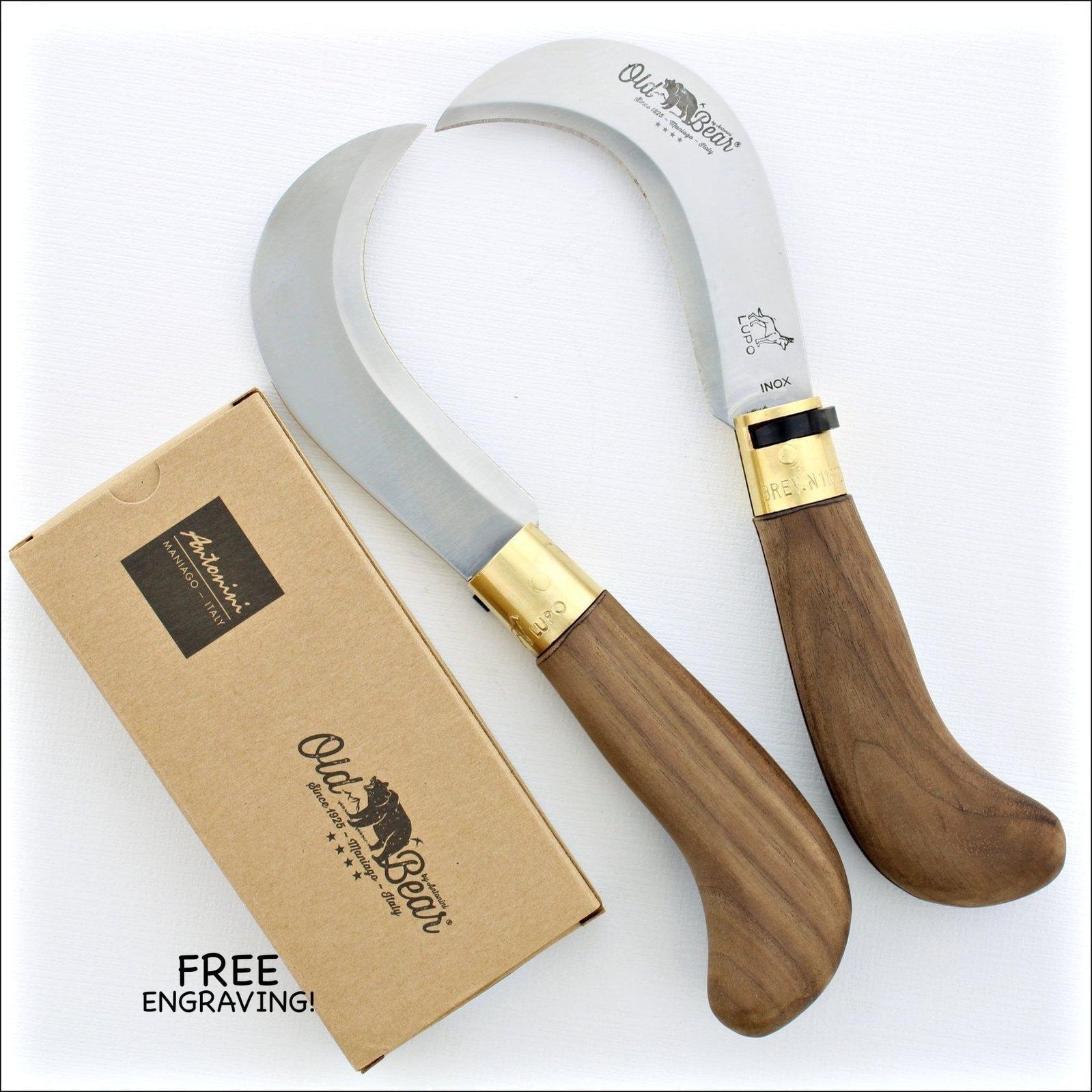 Large Old Bear® Pruning Knife American Walnut