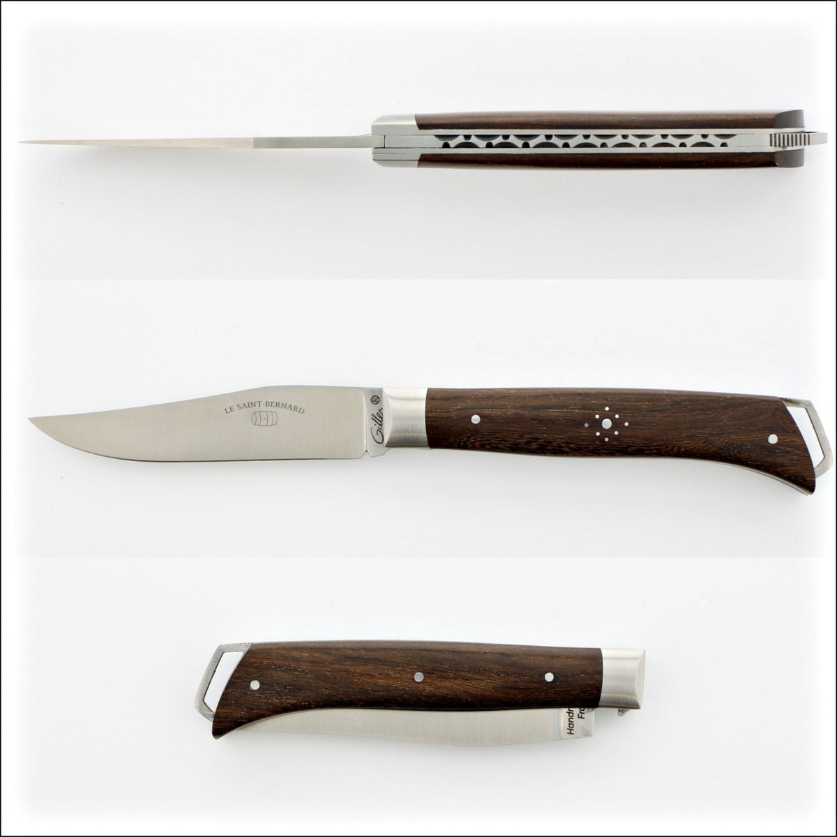 Le Saint-Bernard Pocket Knife - Ironwood Handle