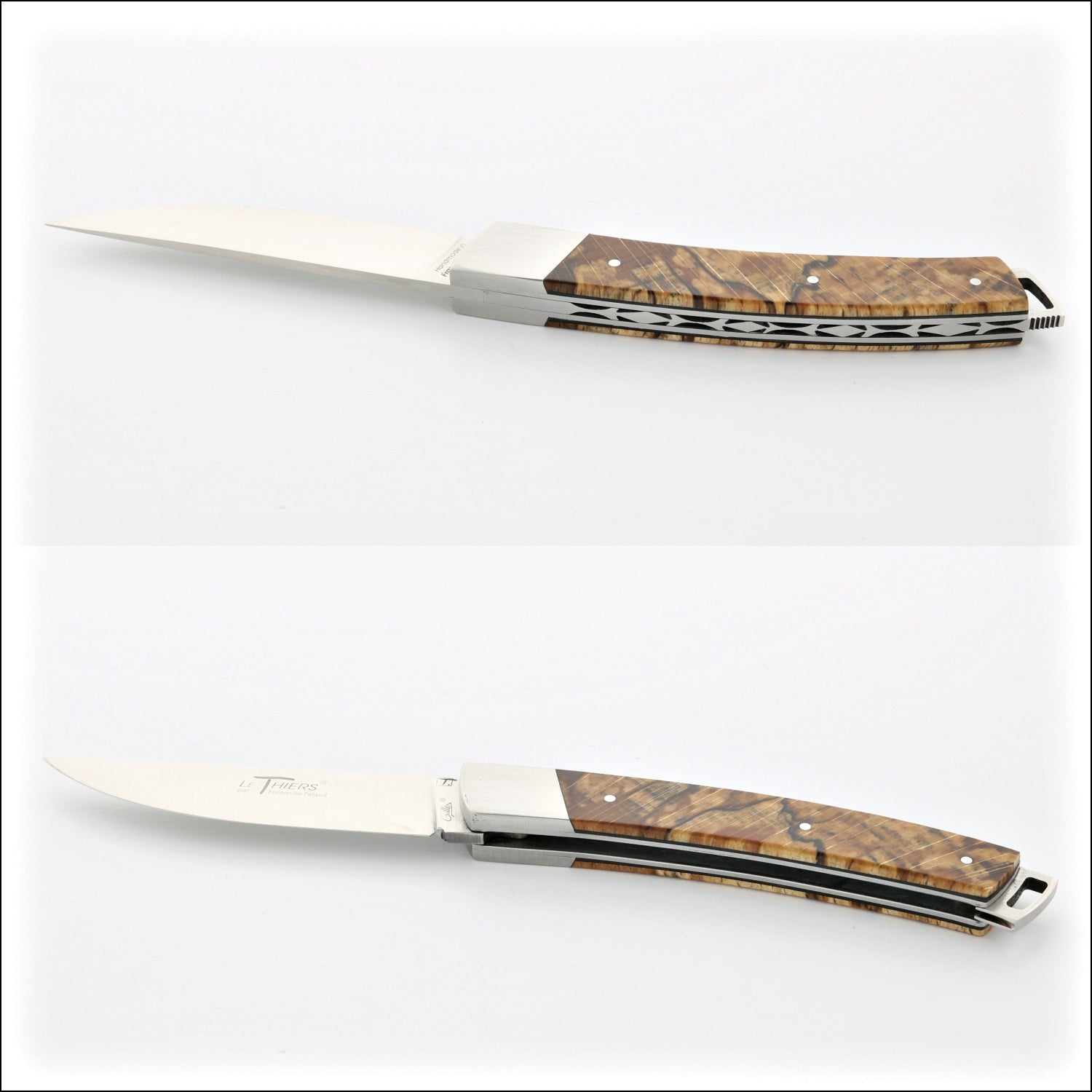 Le Thiers® Nature 11 cm Pocket Knife Burled Beech End Grain