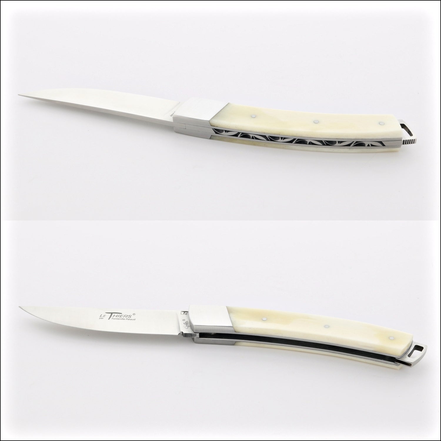 Le Thiers® Nature 11 cm Pocket Knife Cattle Bone Handle