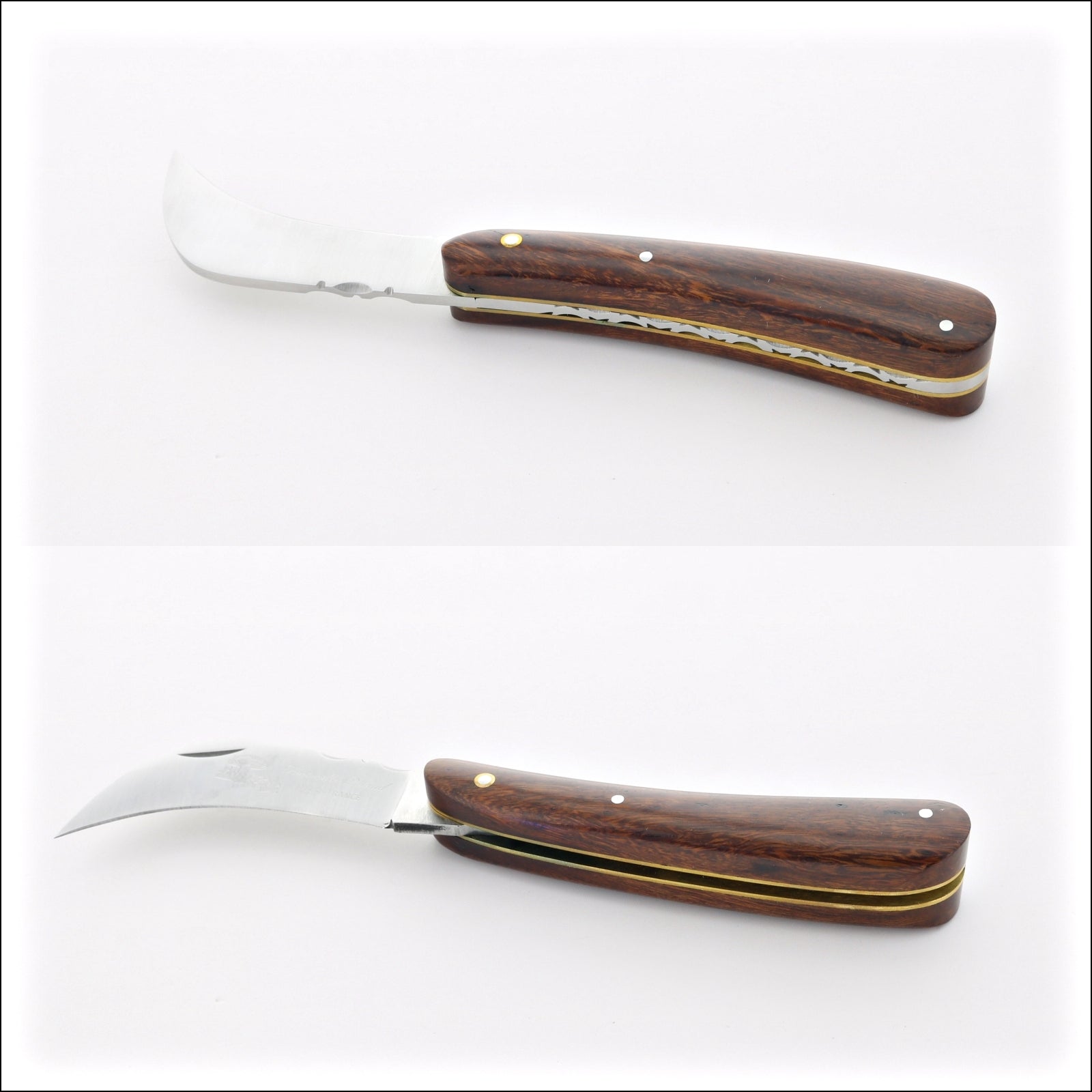 Mushroom Knife - Garden Knife Desert Ironwood Handle by Fontenille Pataud