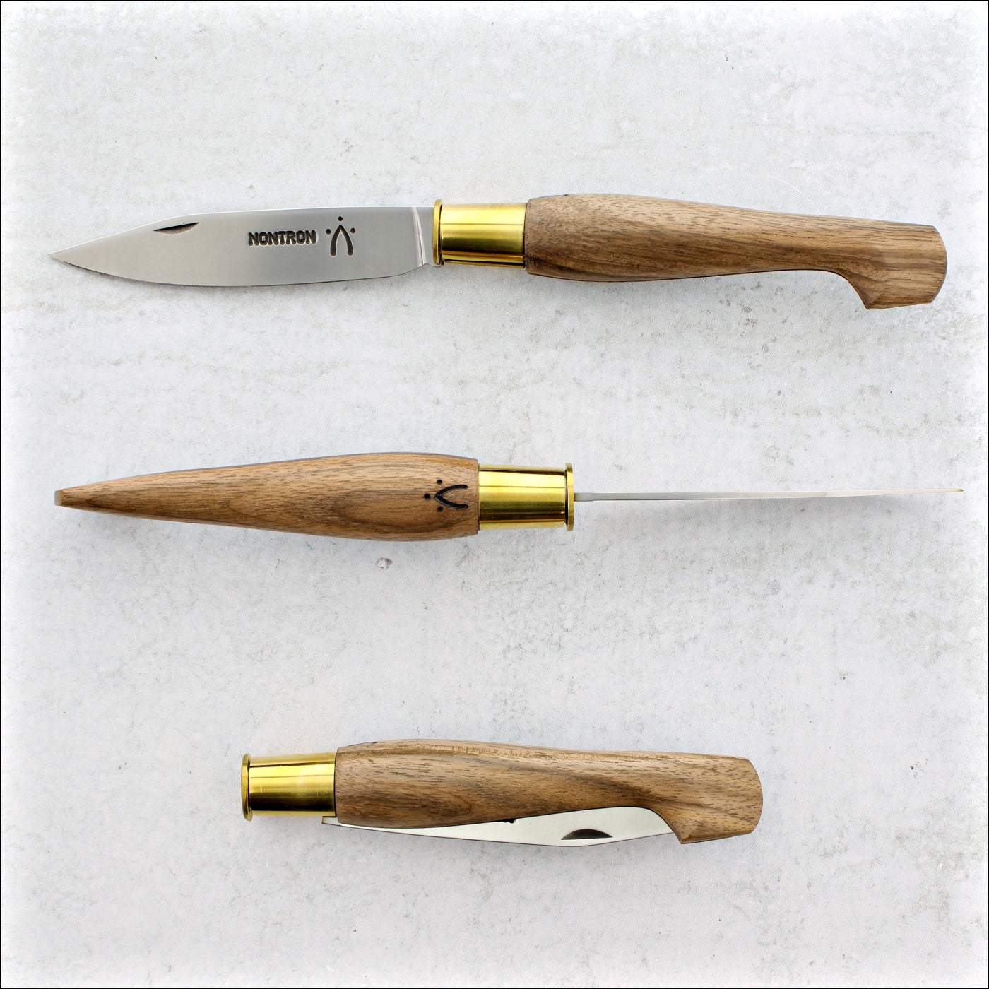 Nontron Pocket Knife No25 - Clog Handle Walnut