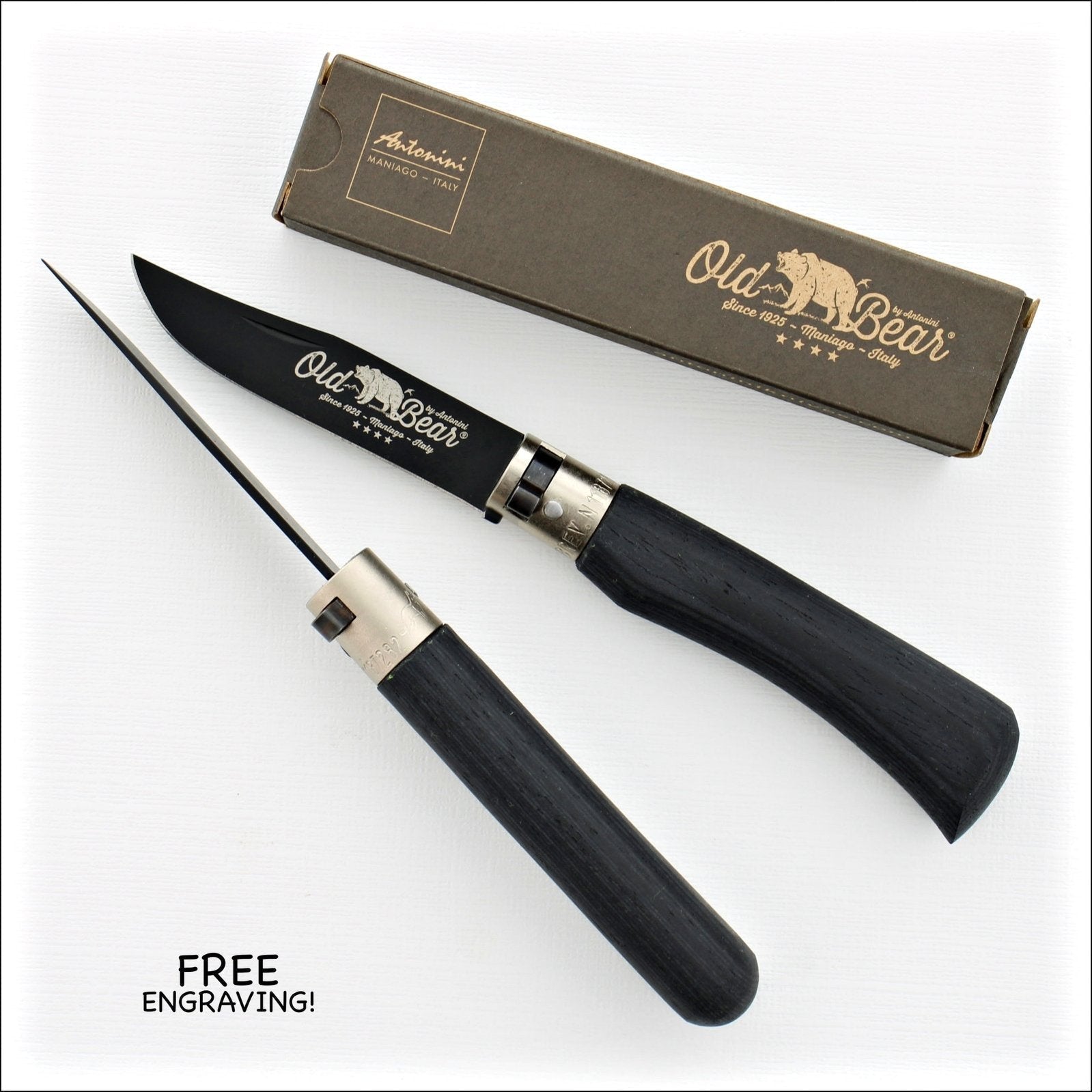 Old Bear® M Black Pocket Knife