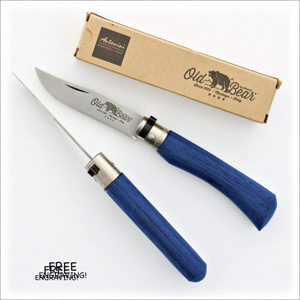 Old Bear® M Blue Handle Pocket Knife