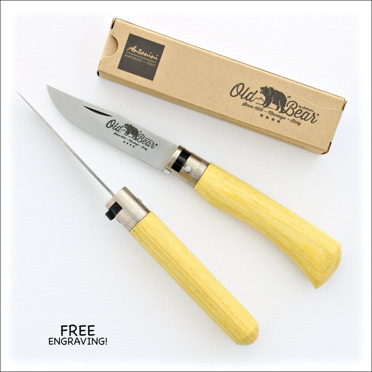 Old Bear® M Yellow Handle Pocket Knife