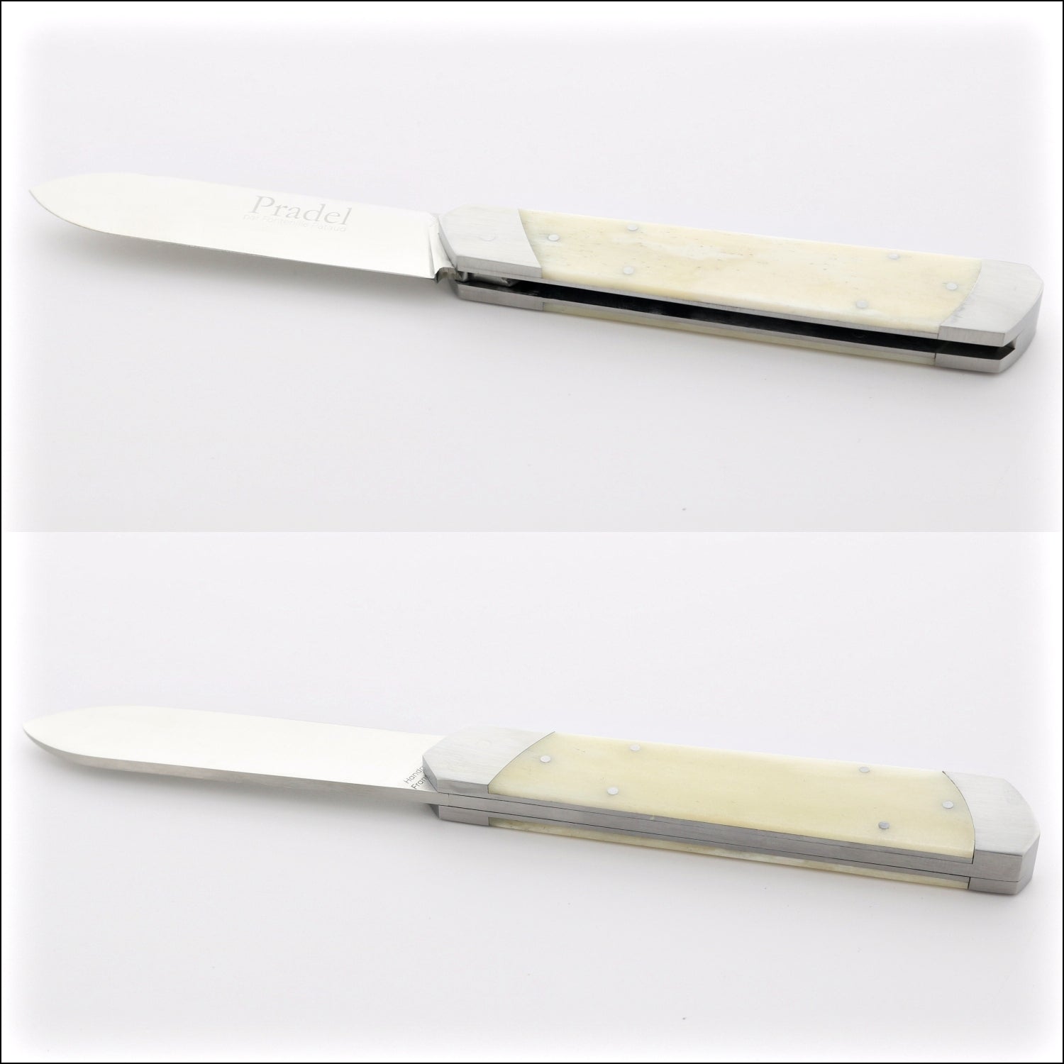 Pradel Folding Knife Cattle Bone Handle & Lock-Back by Fontenille Pataud
